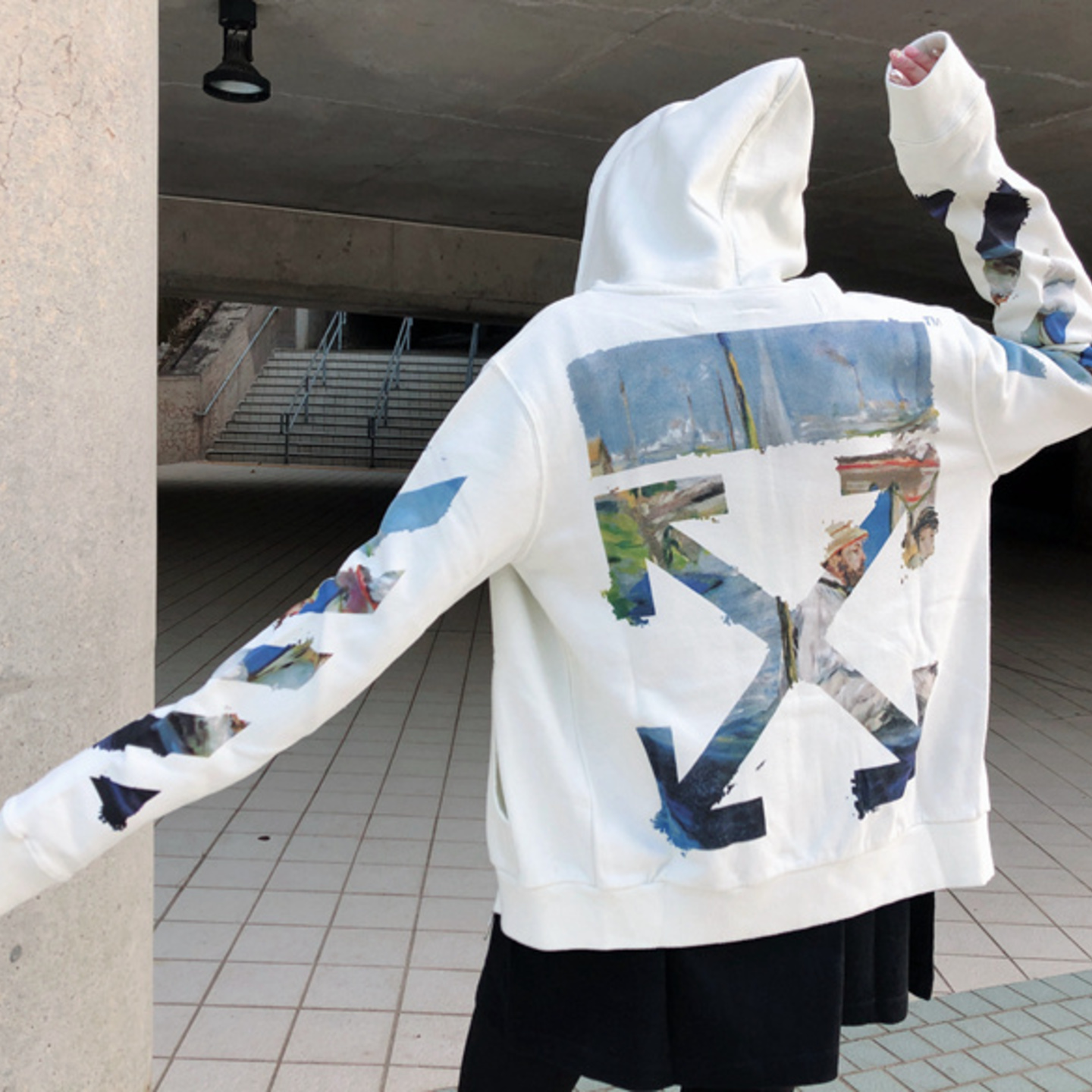 Off White 19SS Multicolor Arrows Hoodie