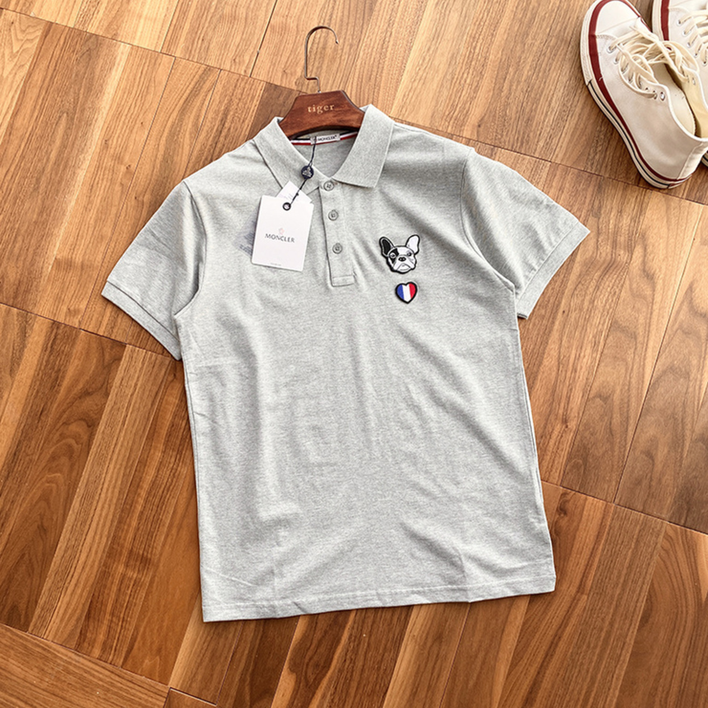 Moncler 19/20AW Plain Cotton Short Sleeves Logo T Shirt