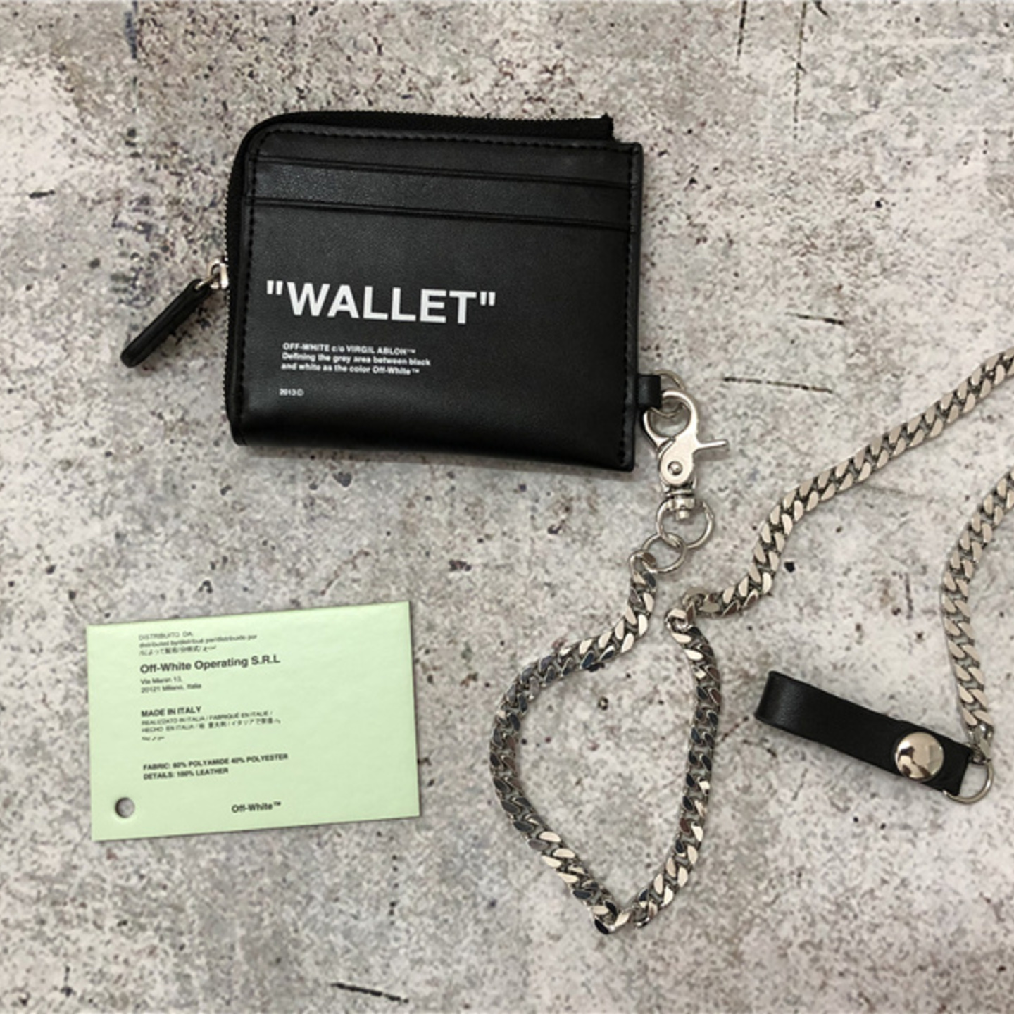 Off-White Quote Chain Wallet
