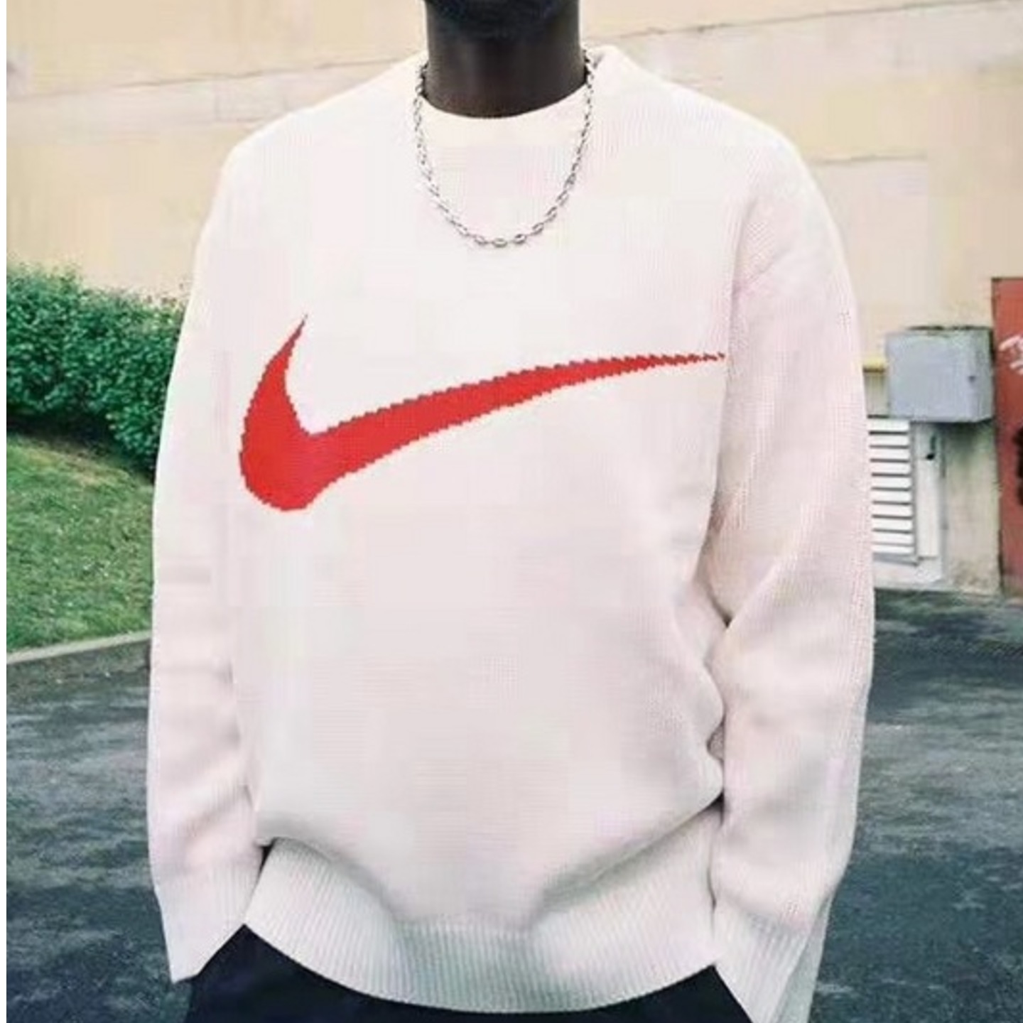 Supreme Nike Swoosh Sweater White