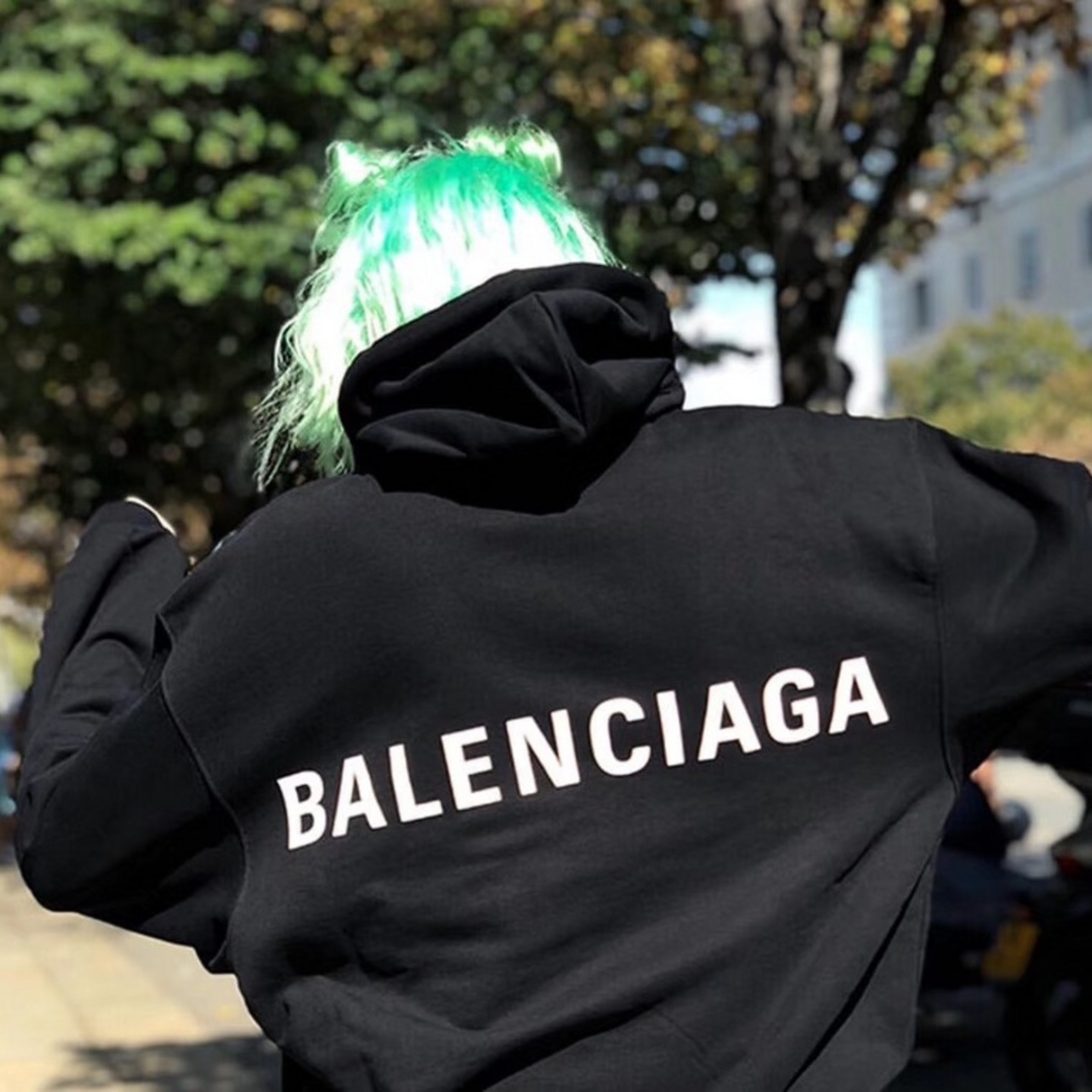 Balenciaga Back Logo Sweatshirt Hoodie