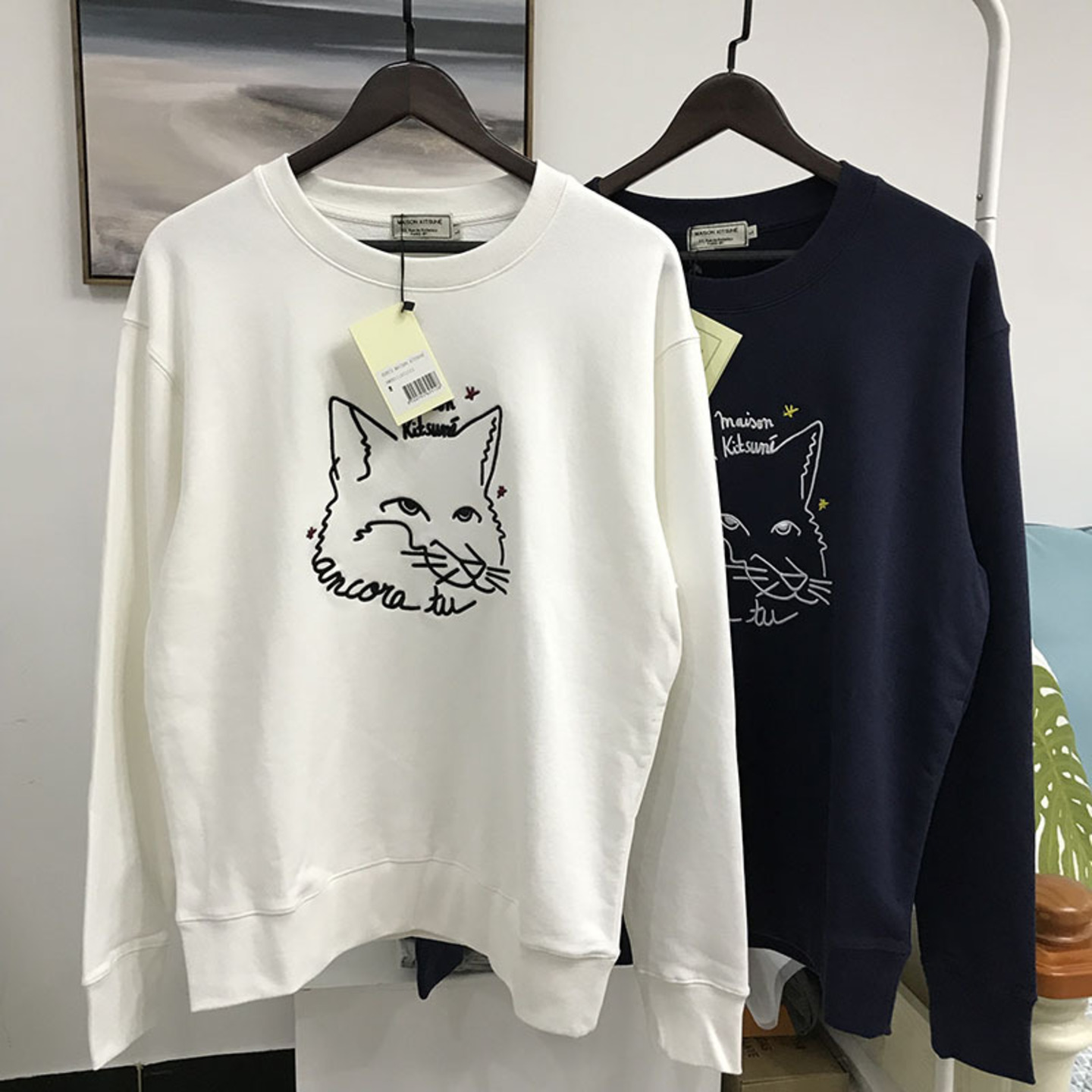 Maison Kitsune Stereo Fox Head 19SS sweater
