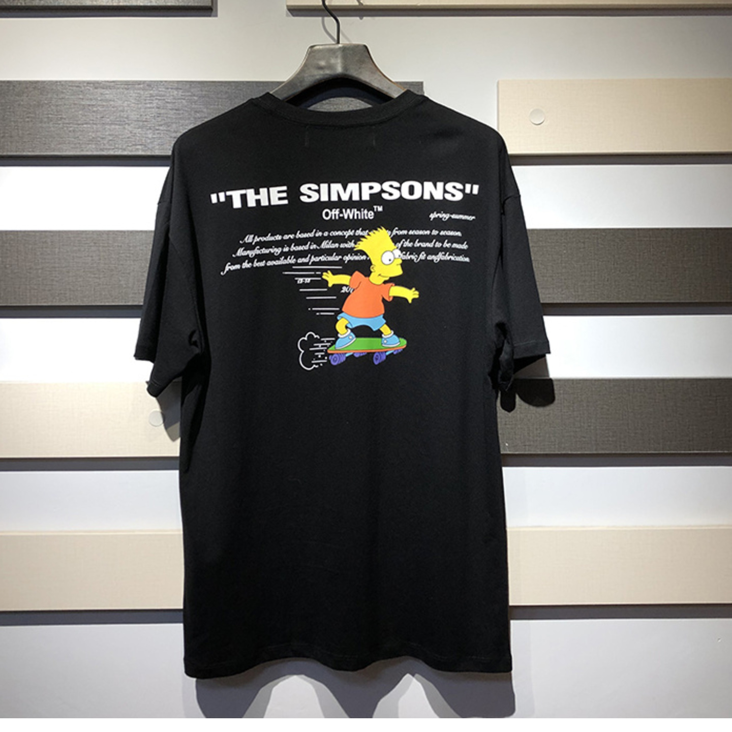 Off White Simpsons SS19 Slim-Fit Cotton-Jersey T-Shirt