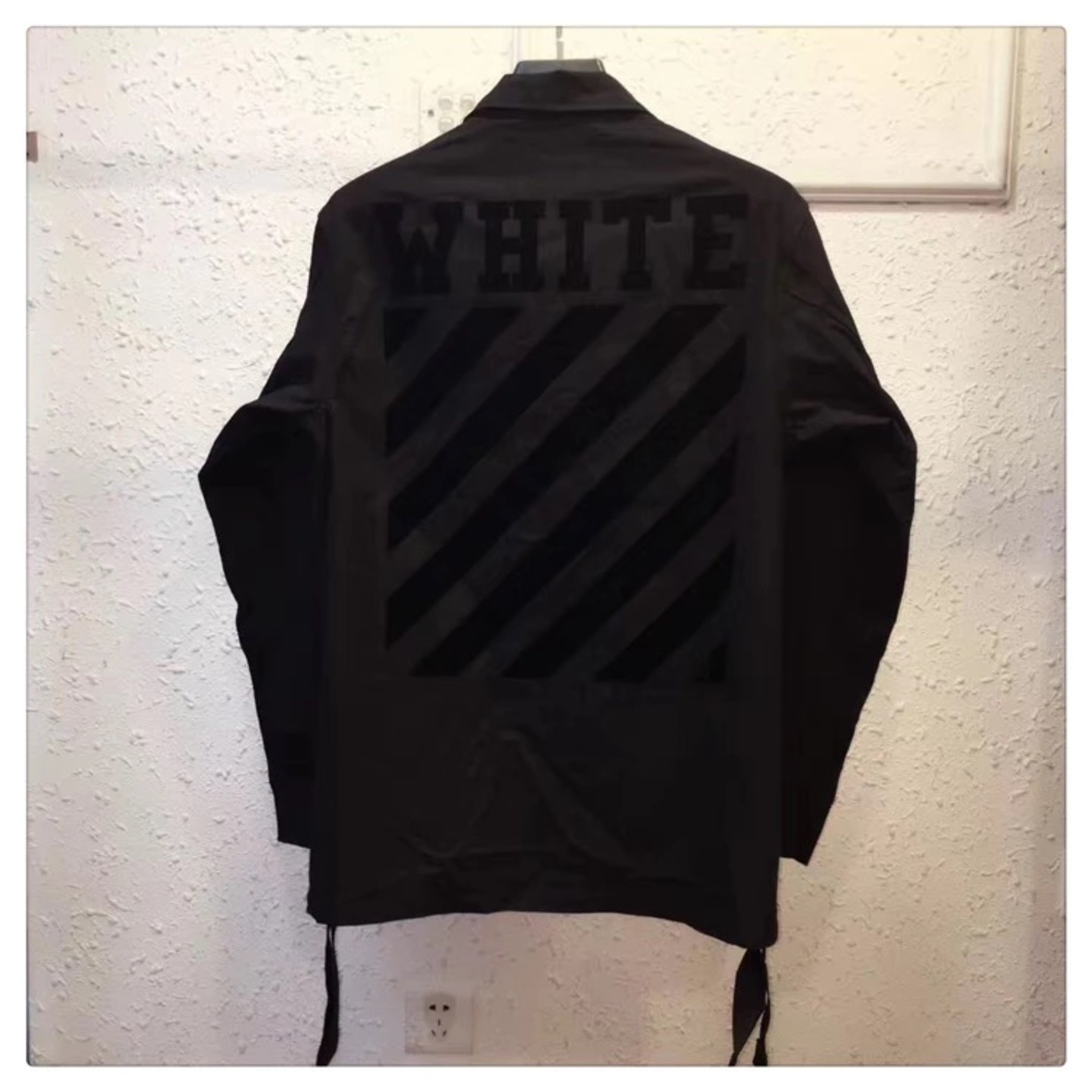 Off-White Brushed Diagonals Sahariana Jacket