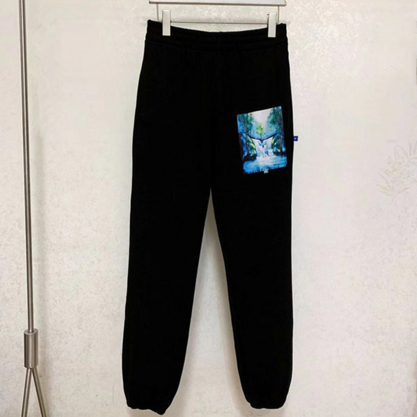 Off White Waterfall Print Joggers