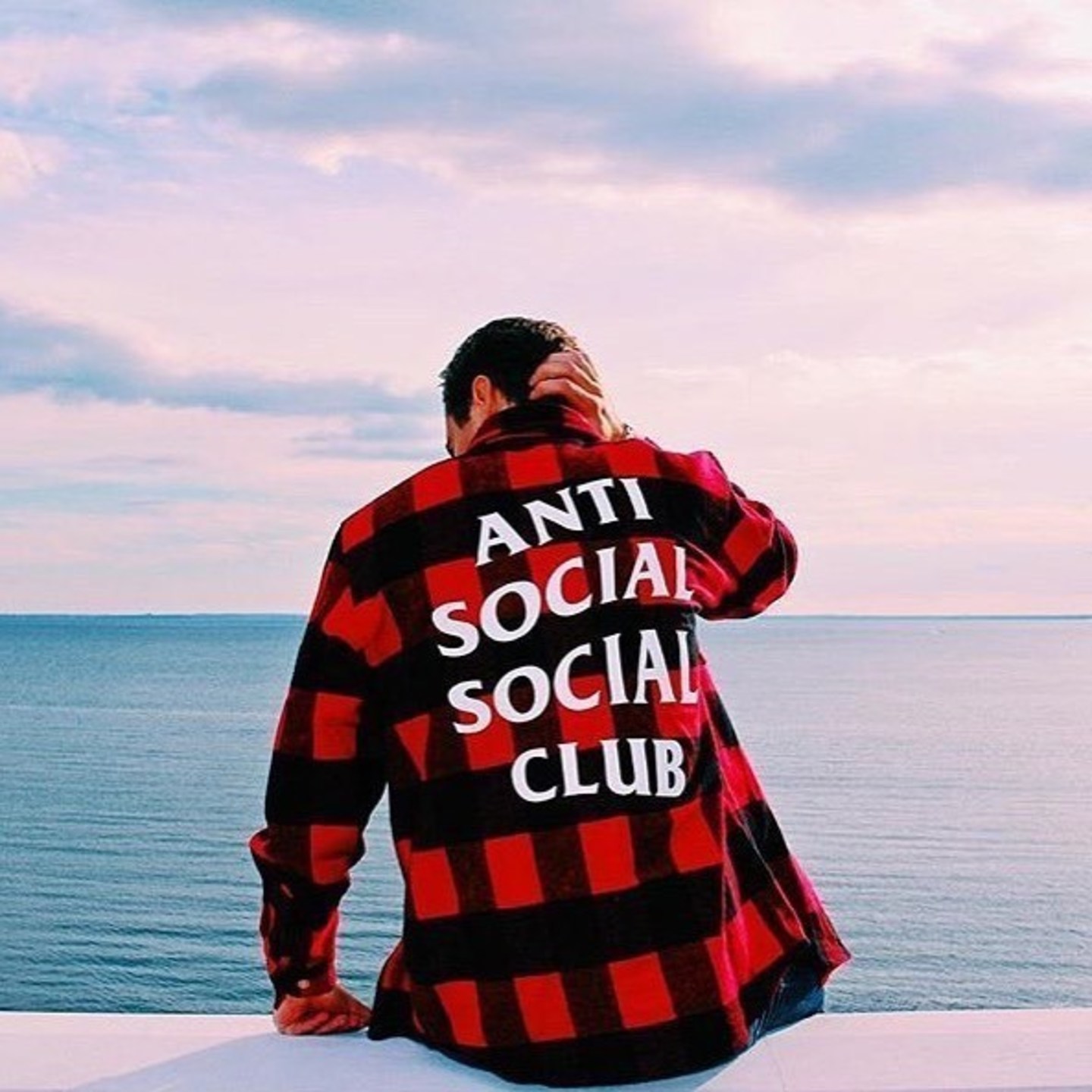 Anti Social Social Club ASSC Plaid Button Down Shirt - Red