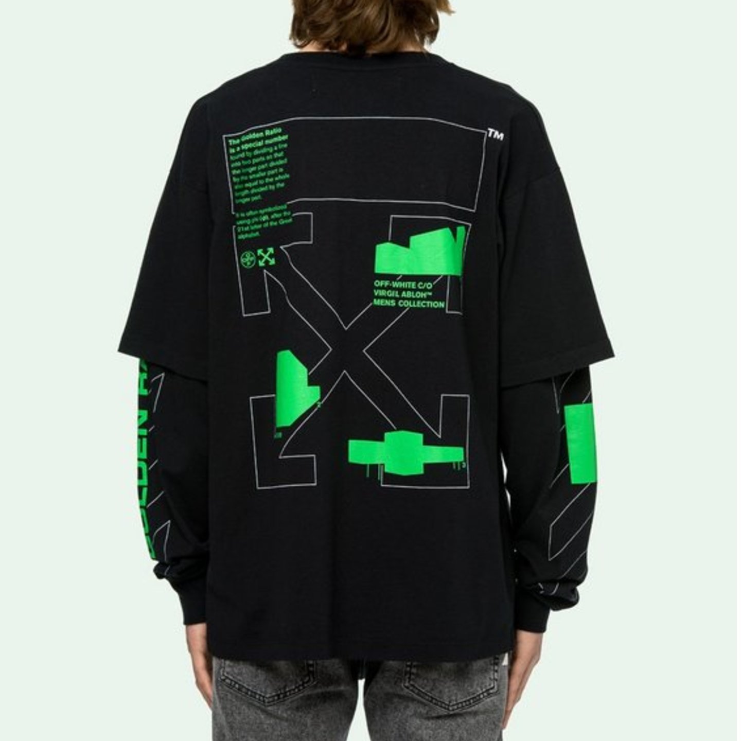 Off-White Arch Shapes Double Sleeve T-shirt