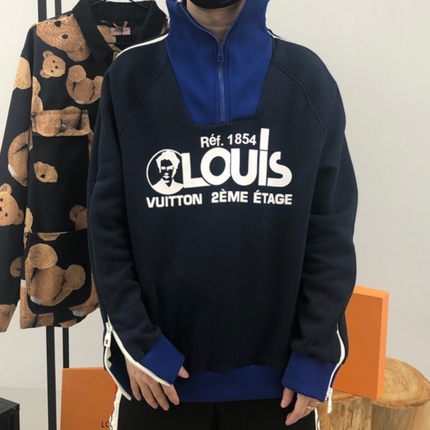 Louis Vuitton Printed Multi Zipped Sweatshirt