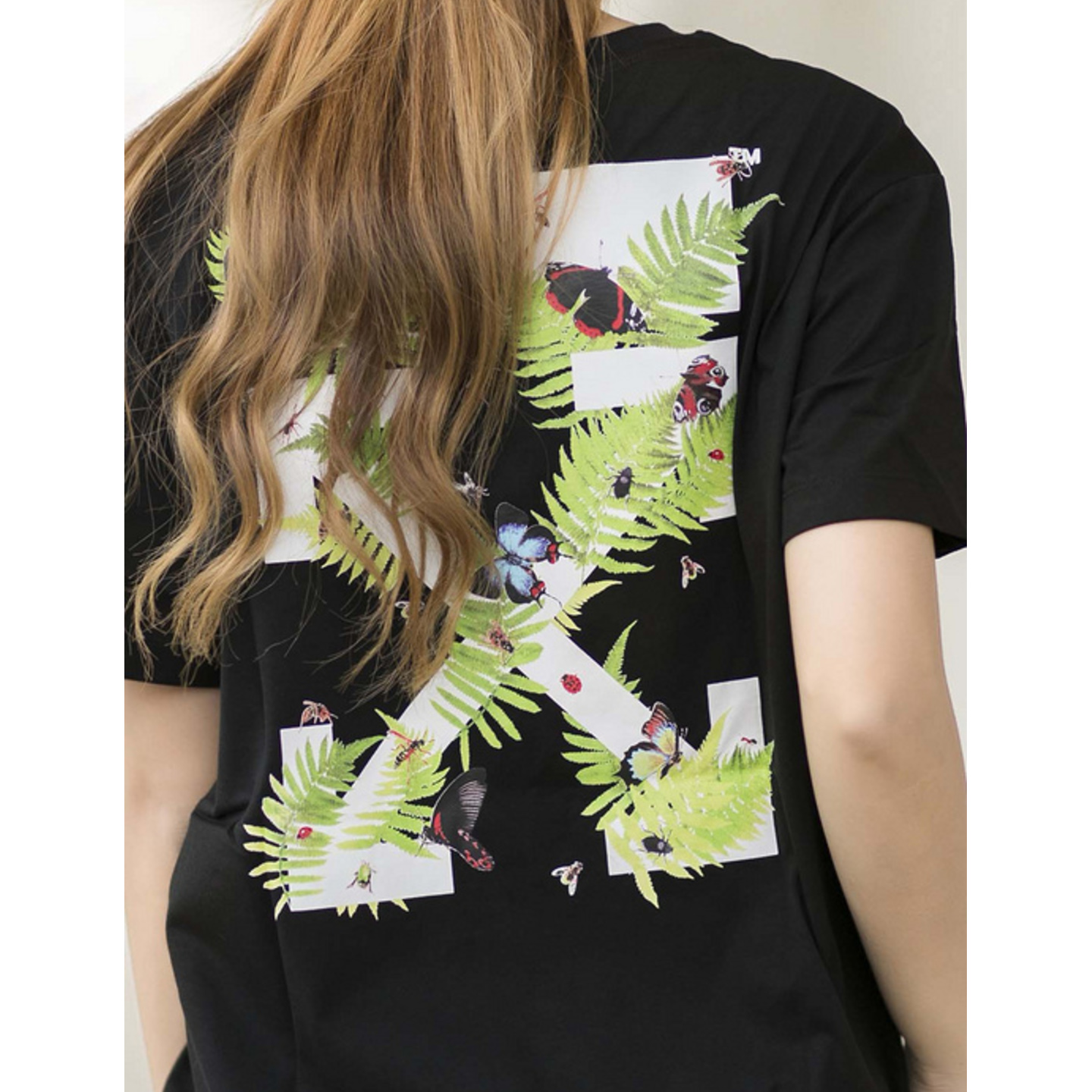 Off-White Leaves Butterfly 18FW T-shirt
