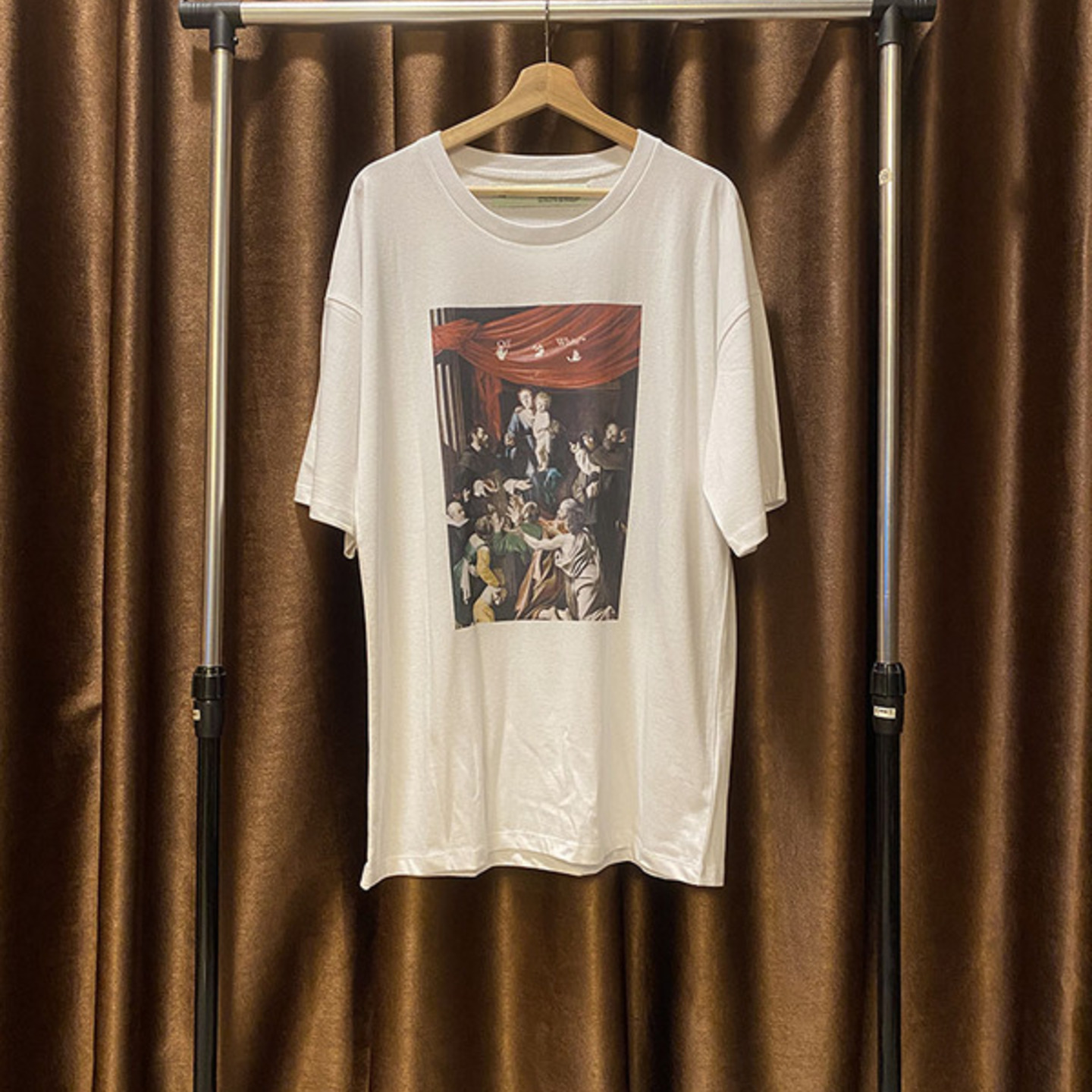Off White Colourful oil painting T Shirt