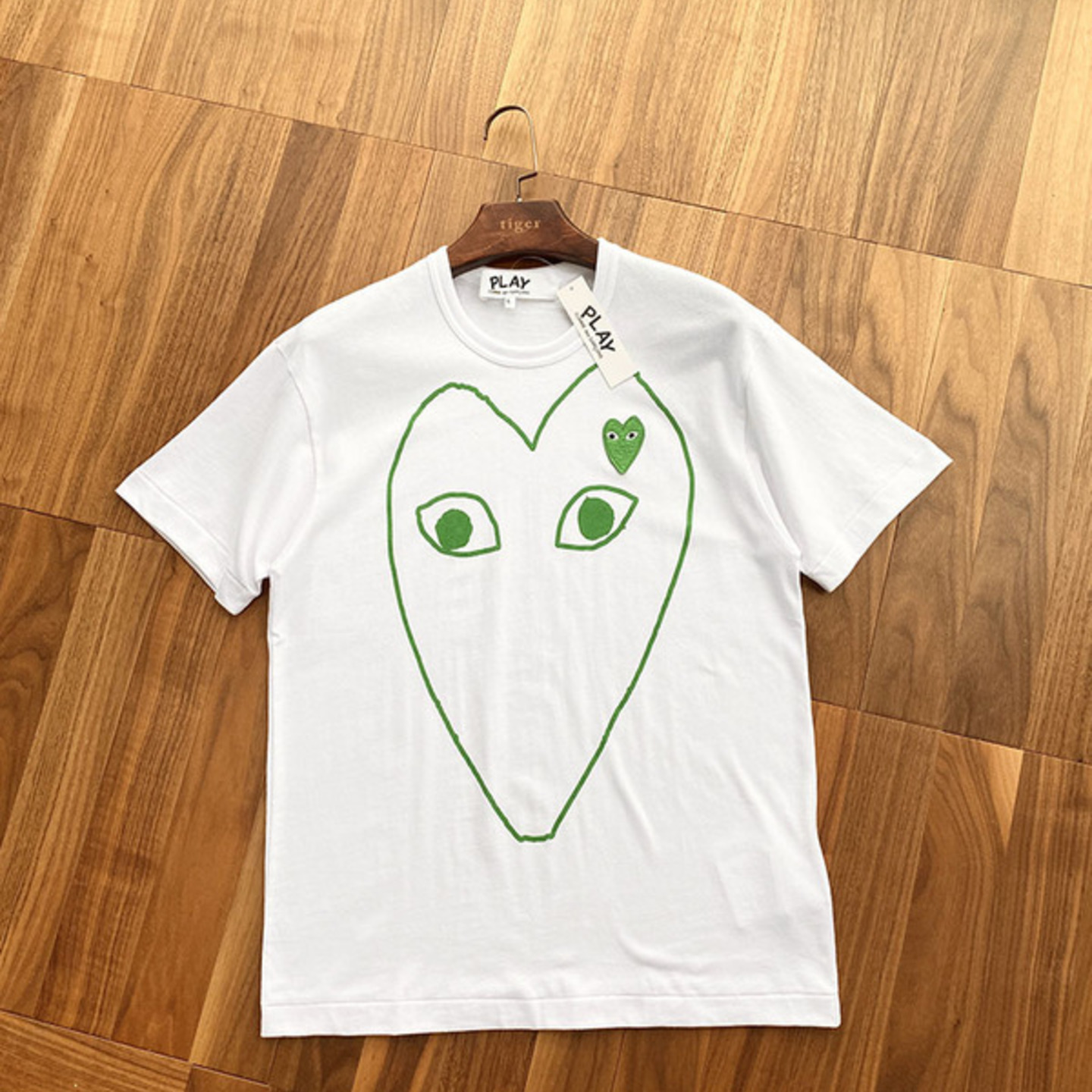 Comme des Garçons large heart logo T-shirt