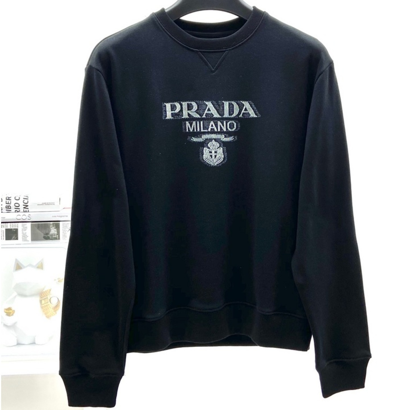  Prada Wool and cashmere crew-neck sweater