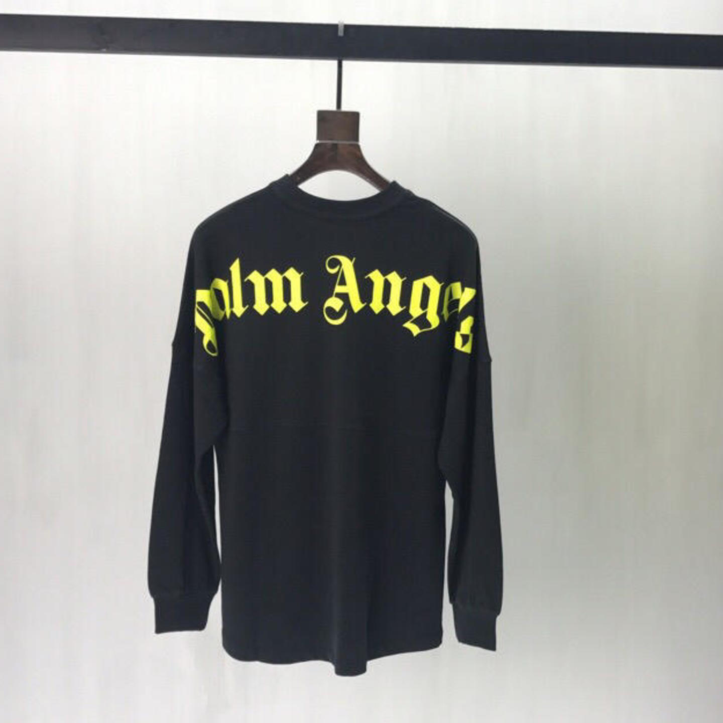 Palm Angels mock neck logo sweatshirt - "Black"