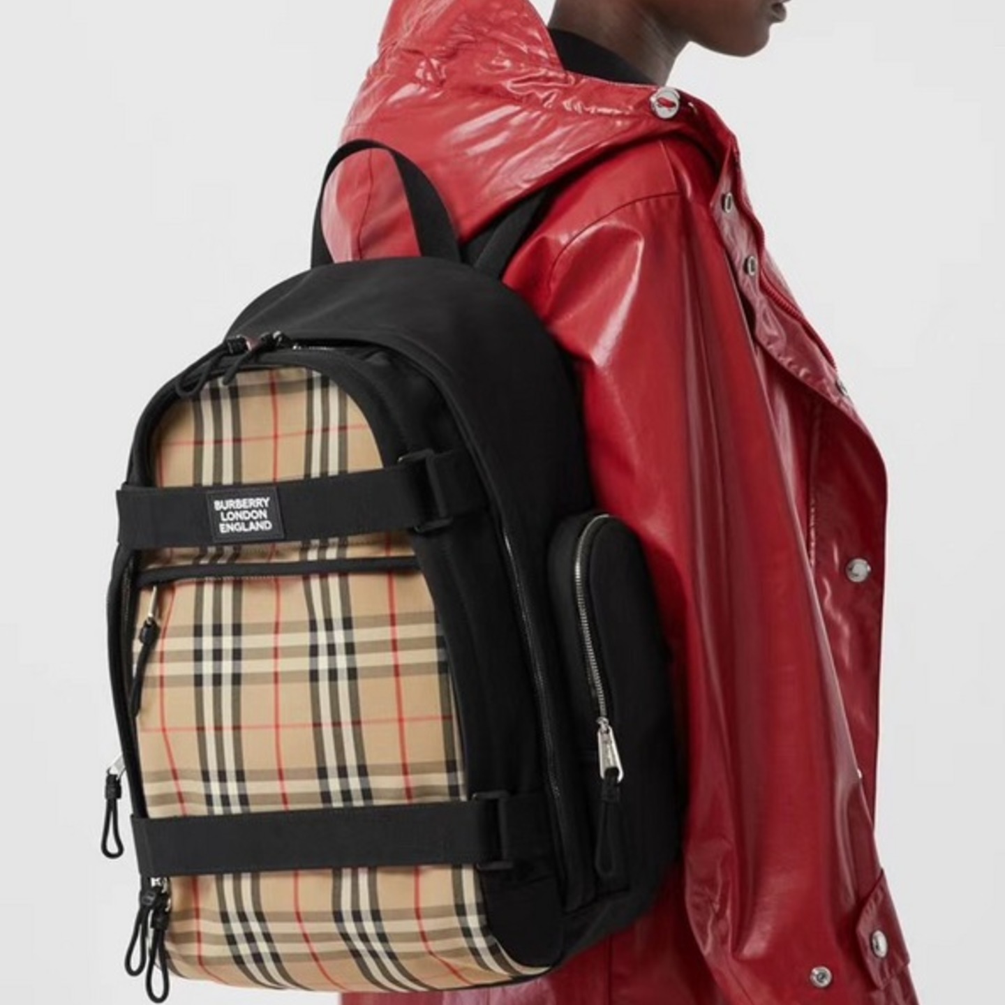 Burberry Large Vintage Check Panel Nevis Backpack