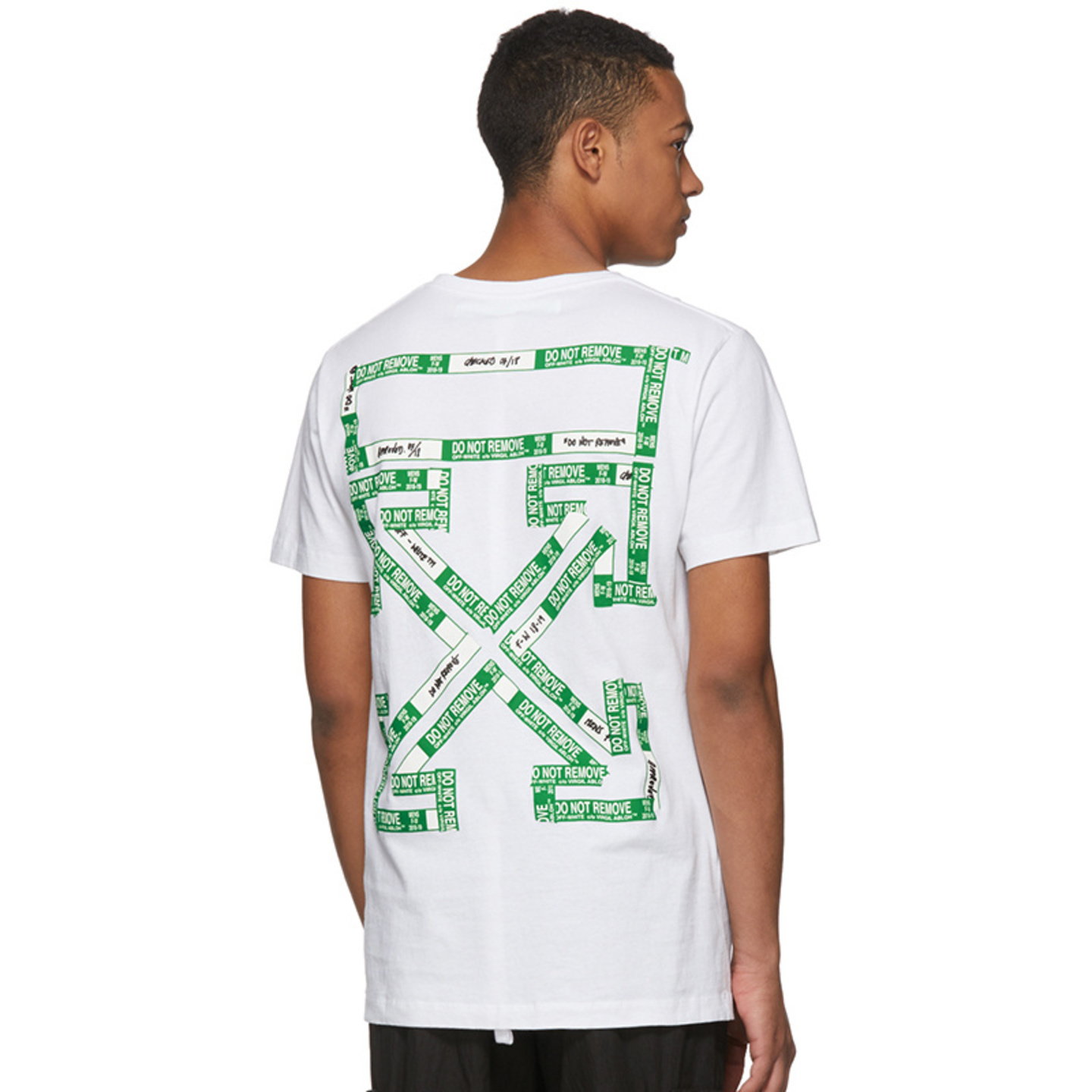 Off White 19SS Green Arrow Black White T-shirt