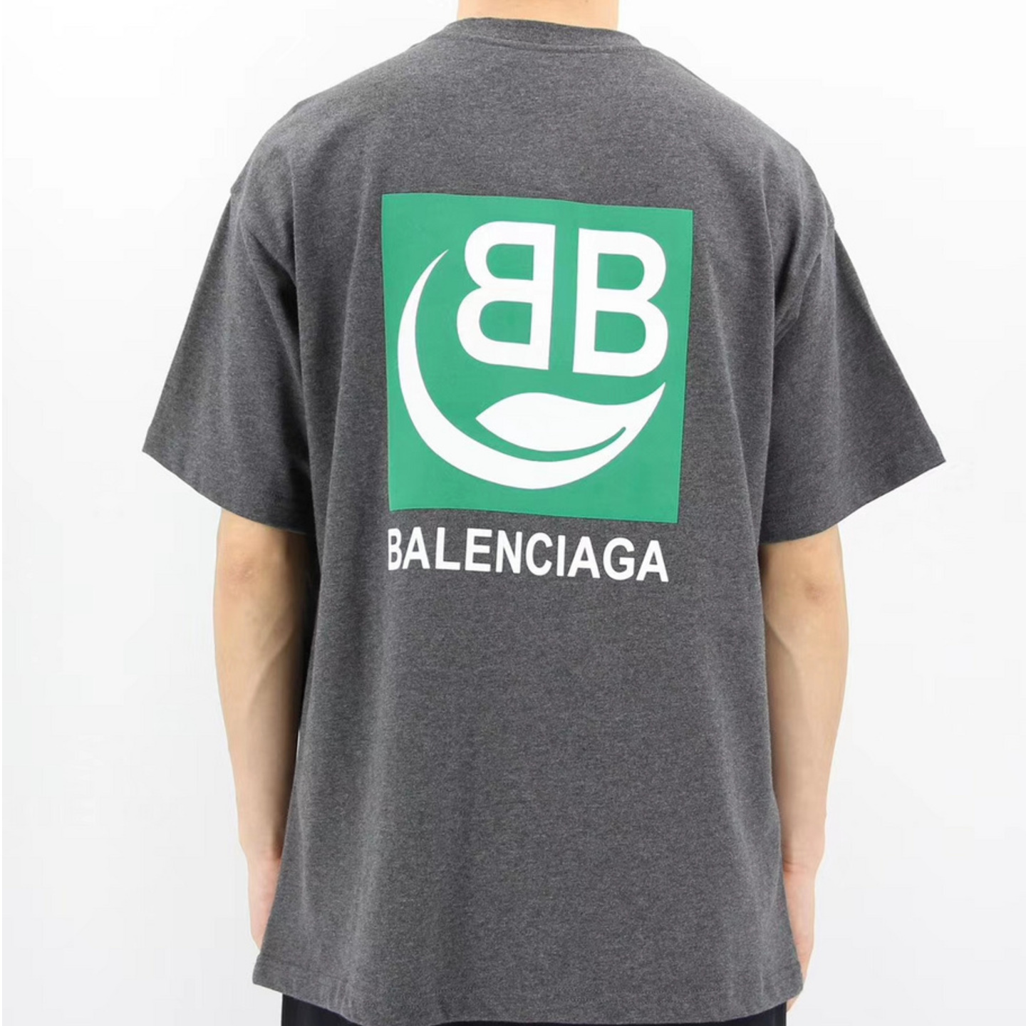 Balenciaga Green Logo T Shirt 
