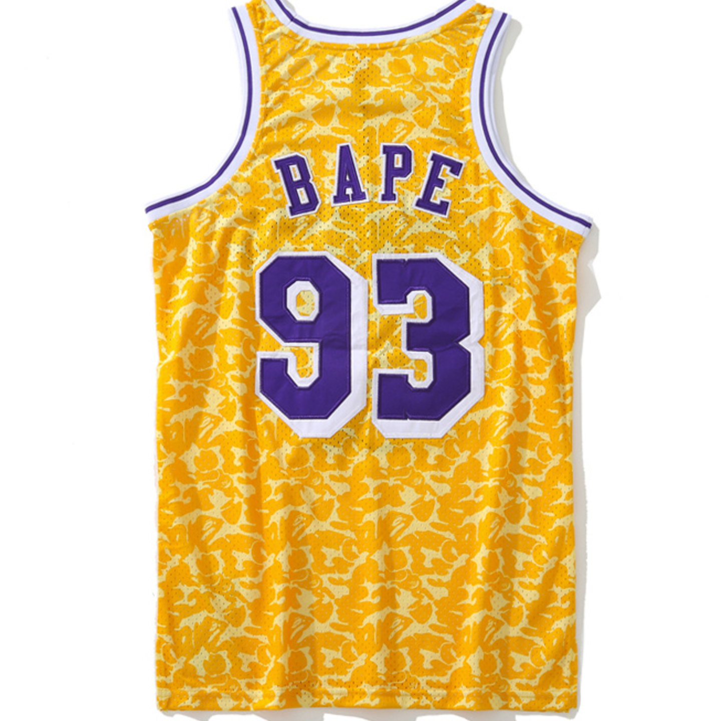 BAPE x Mitchell & Ness Lakers ABC Basketball Swingman Jersey