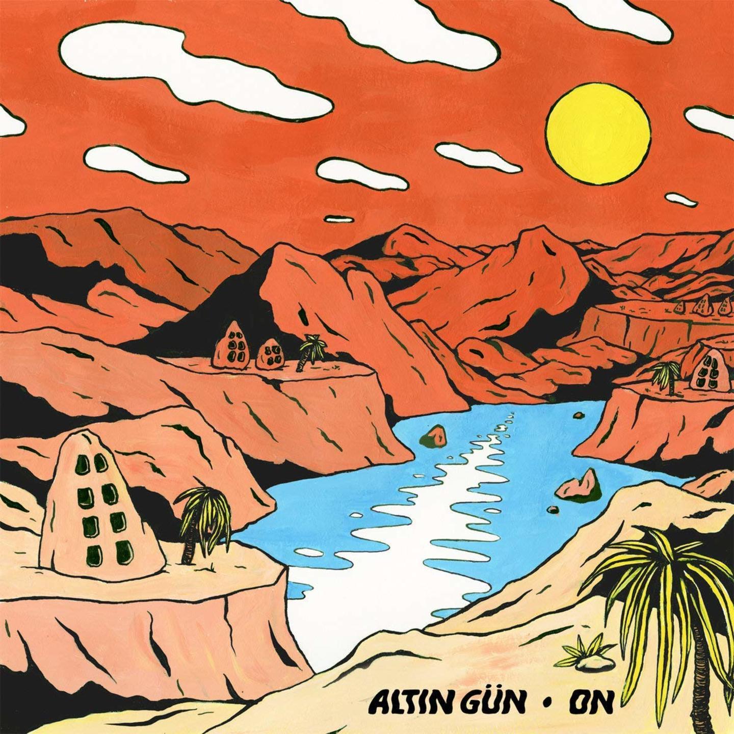 ALTIN GUN - On LP Turqoise & White Swirl