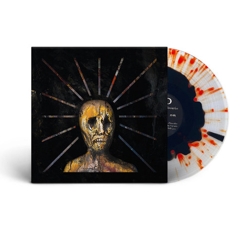 END - Splinters From An Ever-Changing Face LP Black in Clear With Red Splatter vinyl