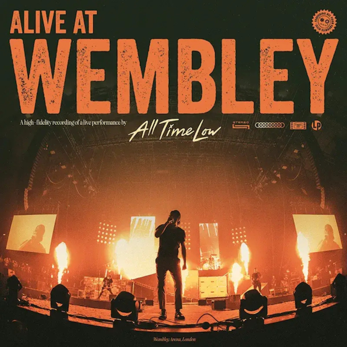 ALL TIME LOW - Alive At Wembley Tangerine  Lemon Opaque Galaxy vinyl