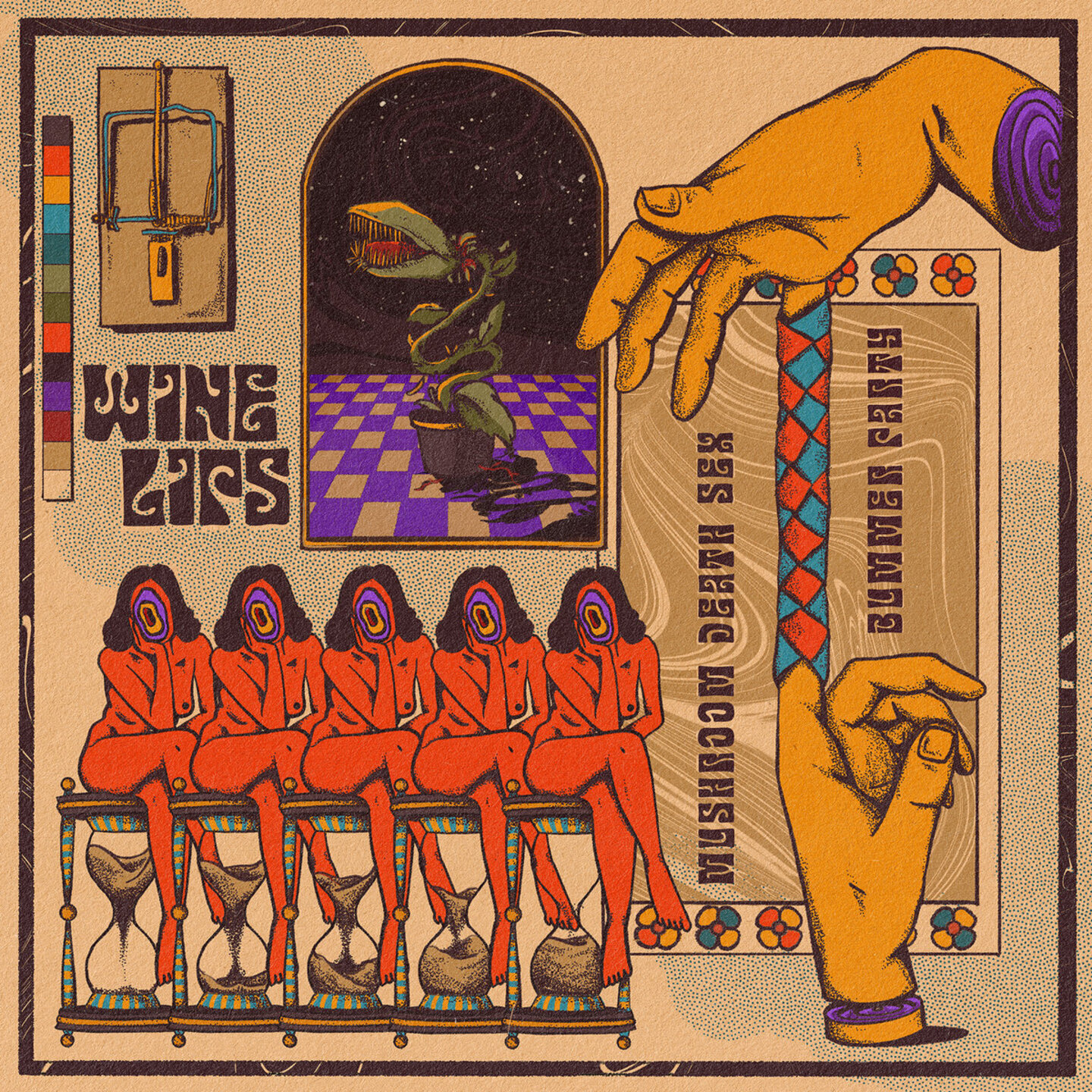 WINE LIPS - Mushroom Death Sex Bummer Party LP (Colour Vinyl)