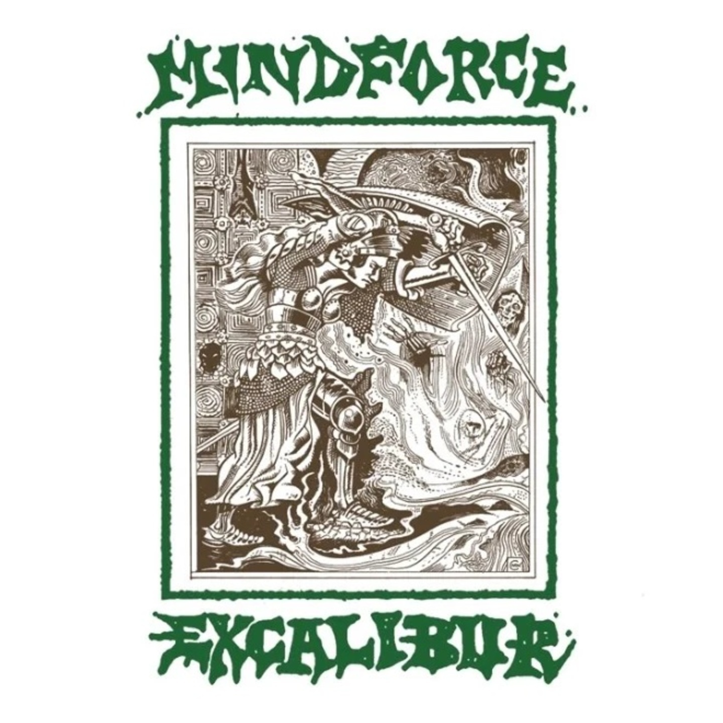 MINDFORCE - Excalibur LP Clear with Green Butterfly vinyl