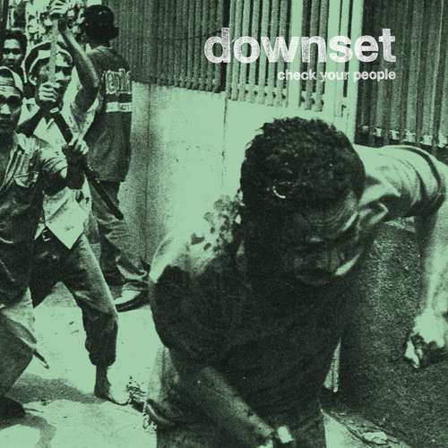 DOWNSET - Check Your People LP Double Mint  White  Black Vinyl