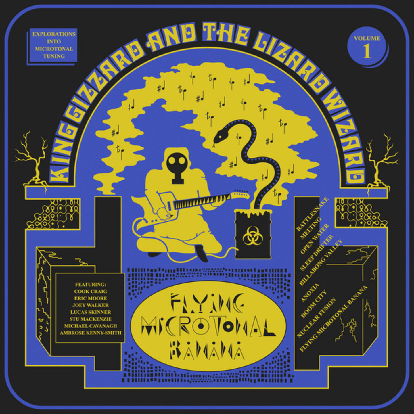 KING GIZZARD AND THE LIZARD WIZARD - Flying Microtonal Banana LP Flying Microtonal Banana Lucky Rainbow Eco mix vinyl
