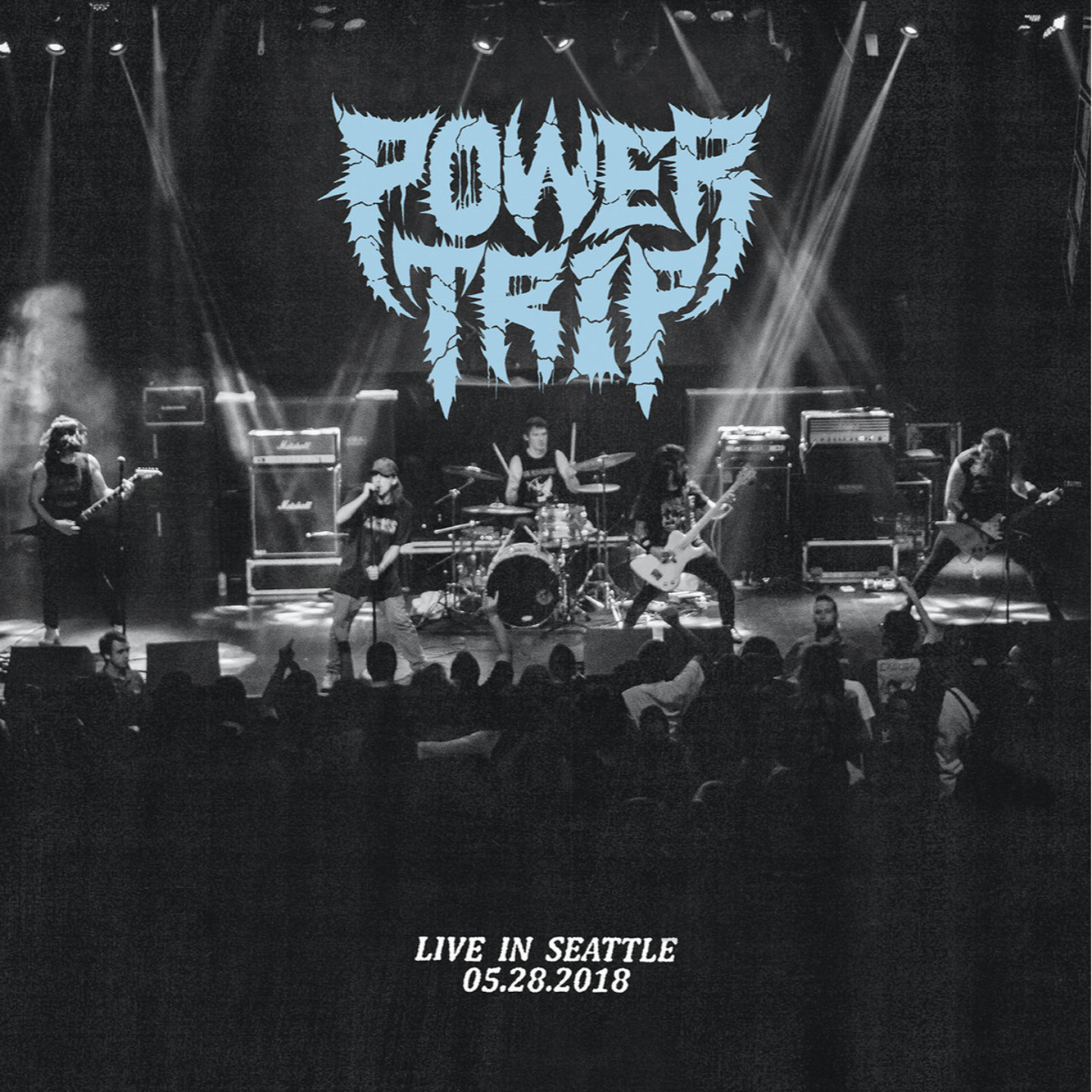 POWER TRIP - Live in Seattle 05.28.2018 LP Orange Black Splatter vinyl