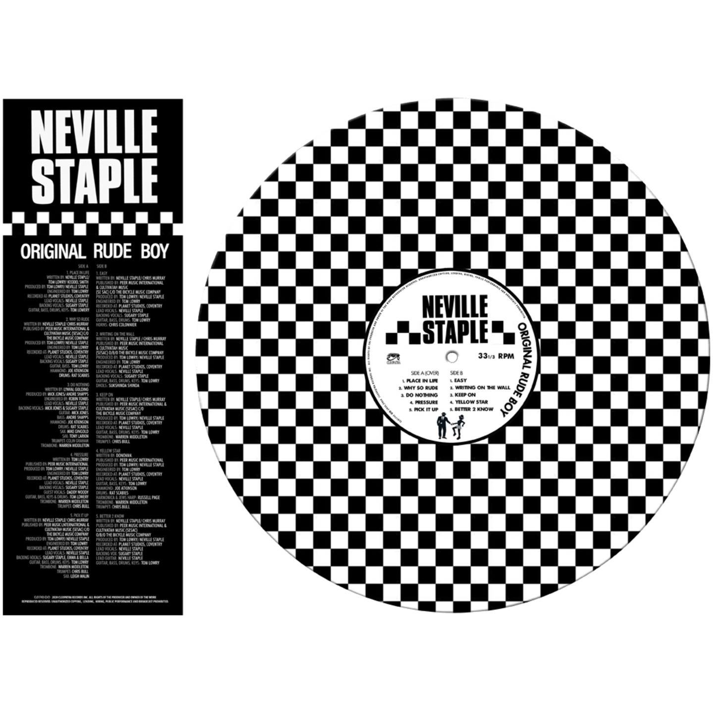NEVILLE STAPLE - Original Rude Boy LP (Picture Vinyl)