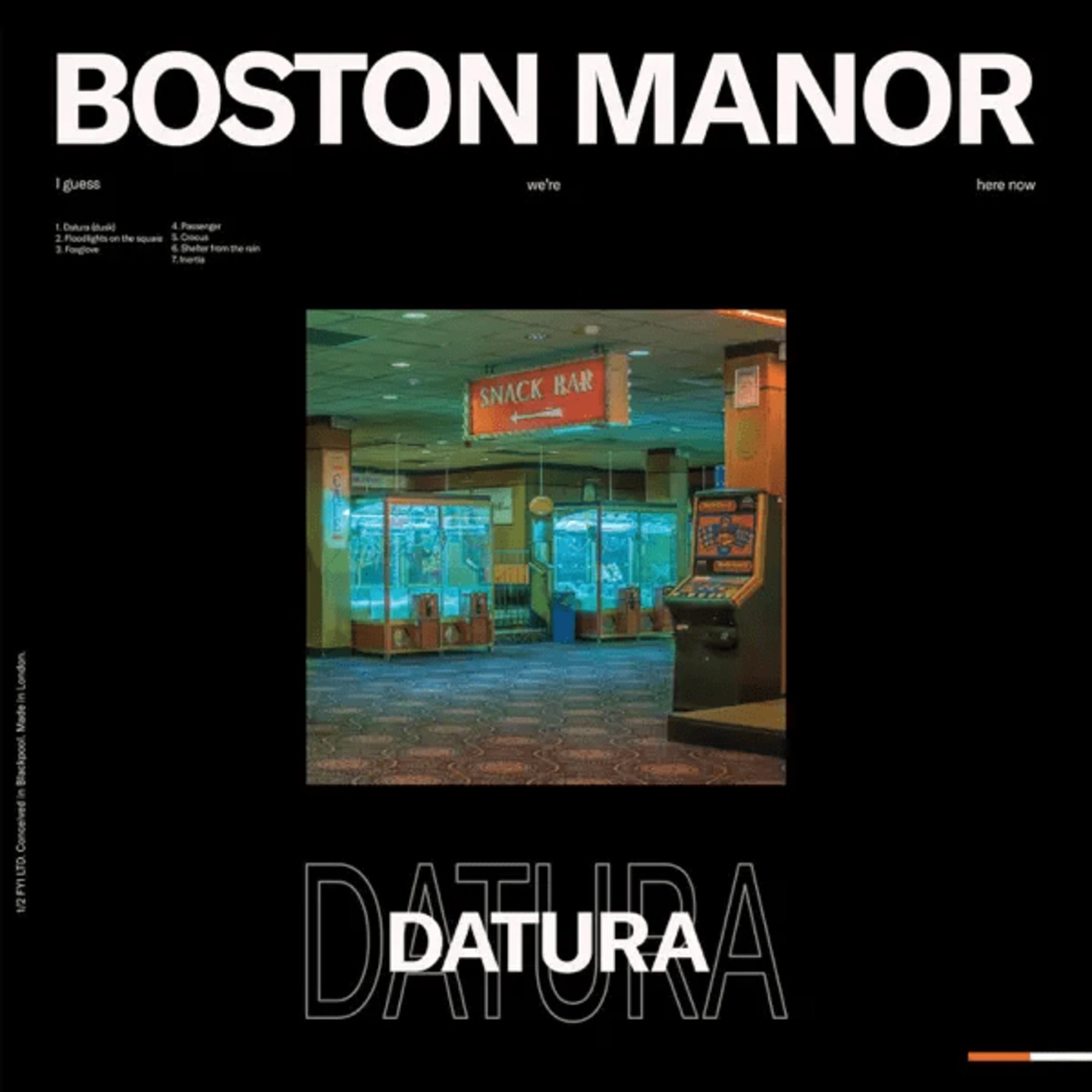 BOSTON MANOR - Datura 12" (Transparent Red Vinyl)