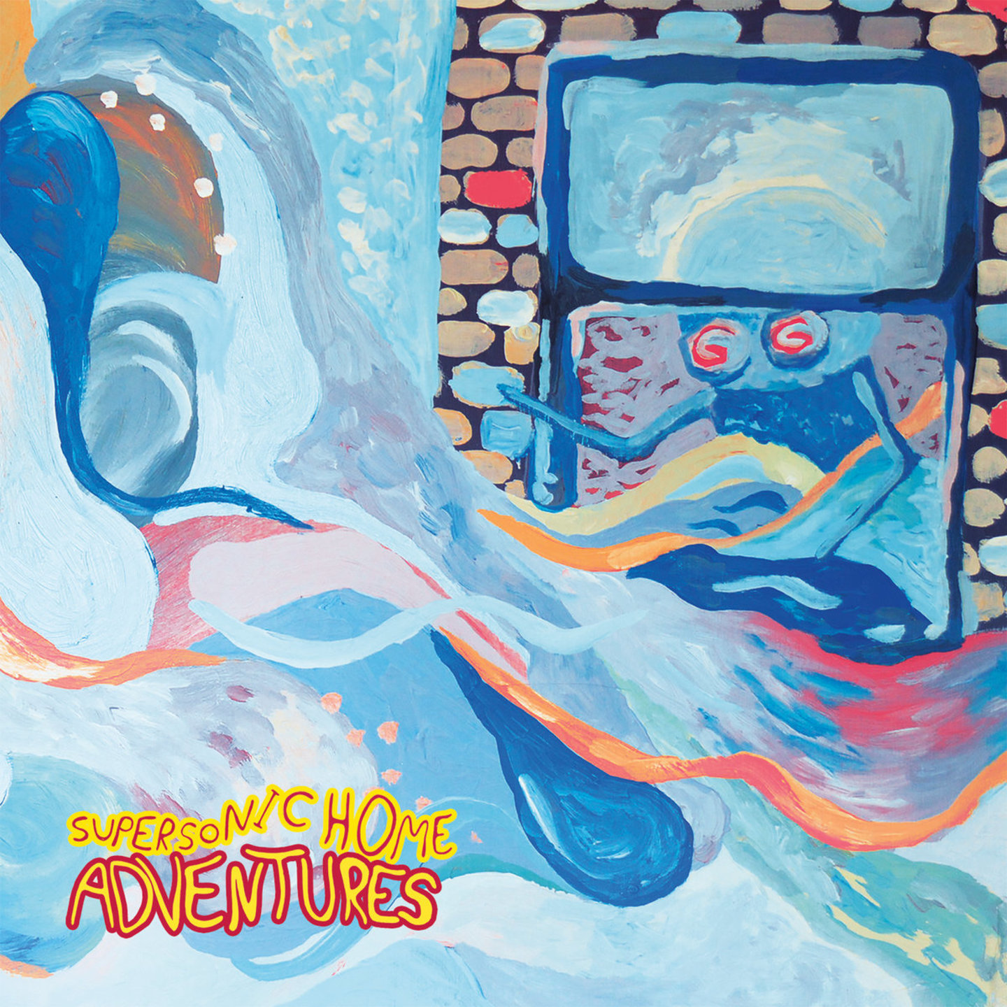 ADVENTURES - Supersonic Home LP Yellow with Blue Swirl Vinyl