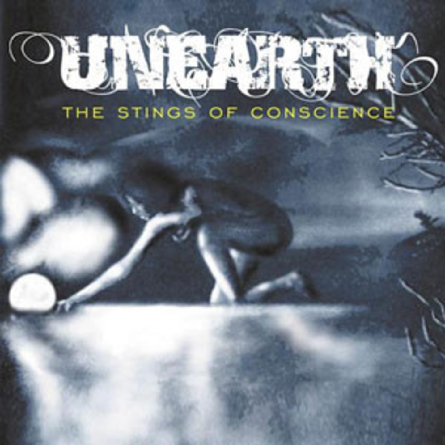 UNEARTH - The Stings Of Conscience Sky BlueCanary Yellow with White Splatter vinyl
