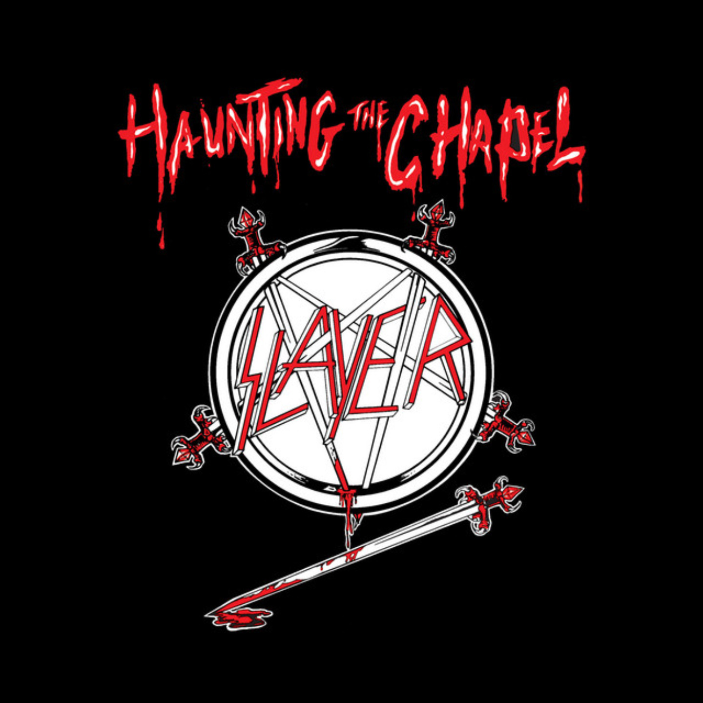 SLAYER - Haunting The Chapel 12 Black, White Splatter Vinyl