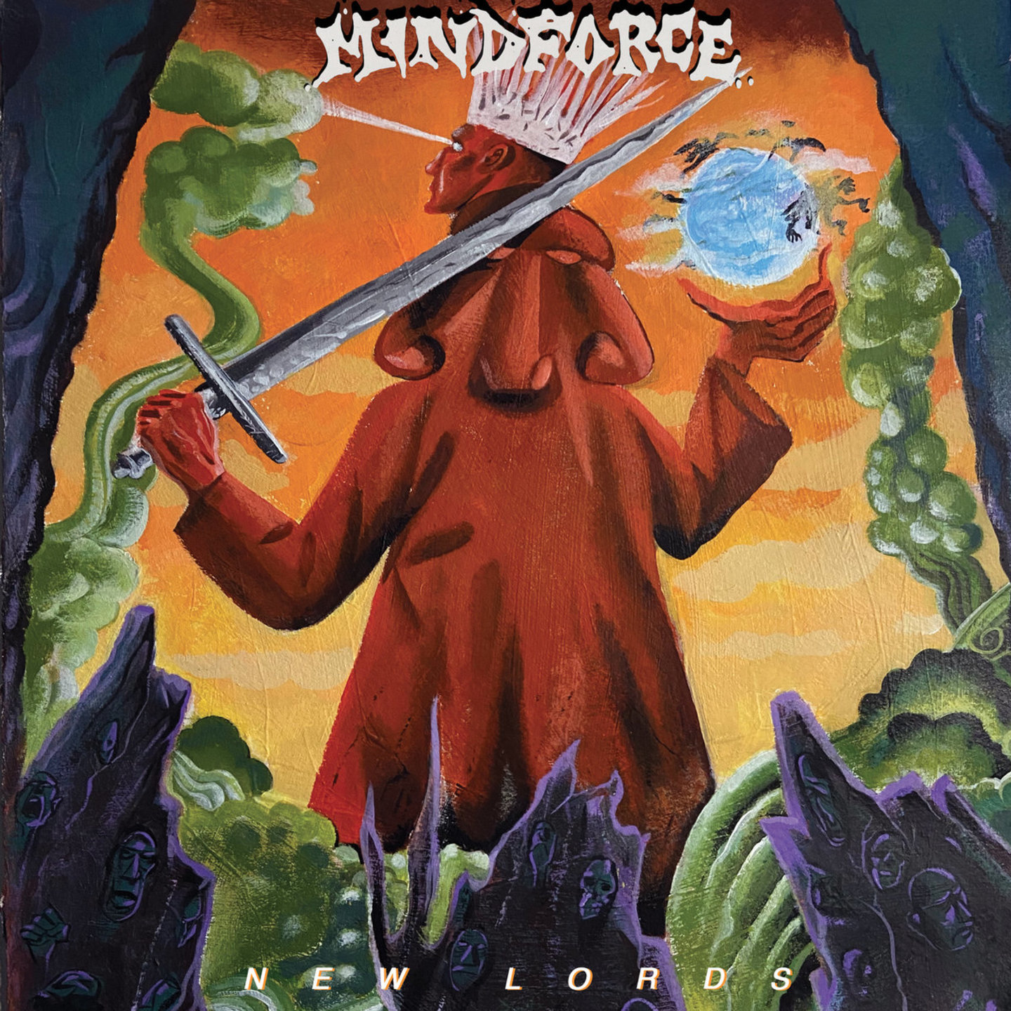 MINDFORCE - New Lords LP White With Blue Splatter vinyl