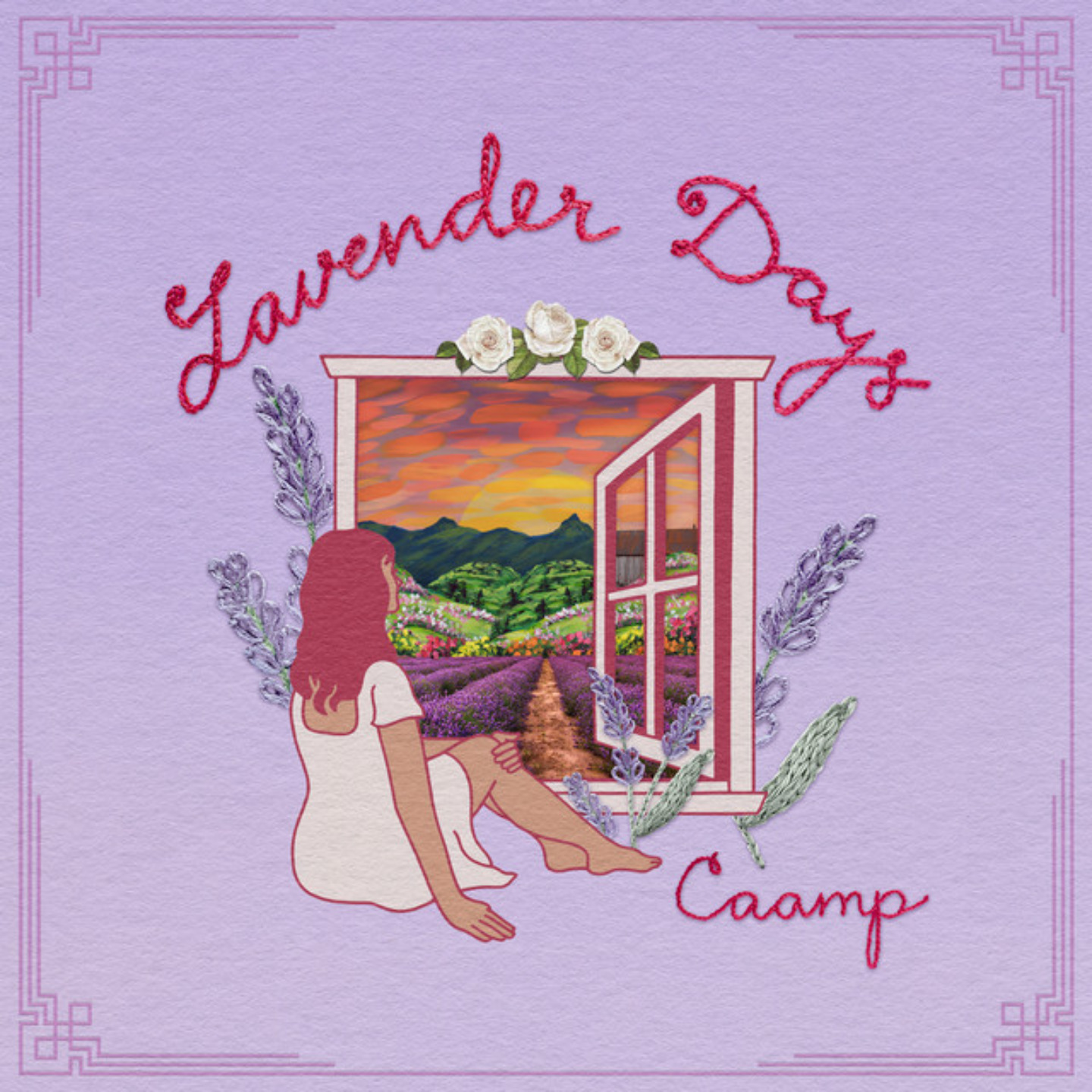 CAAMP - Lavender Days LP Pink And Purple Galaxy Swirl Vinyl
