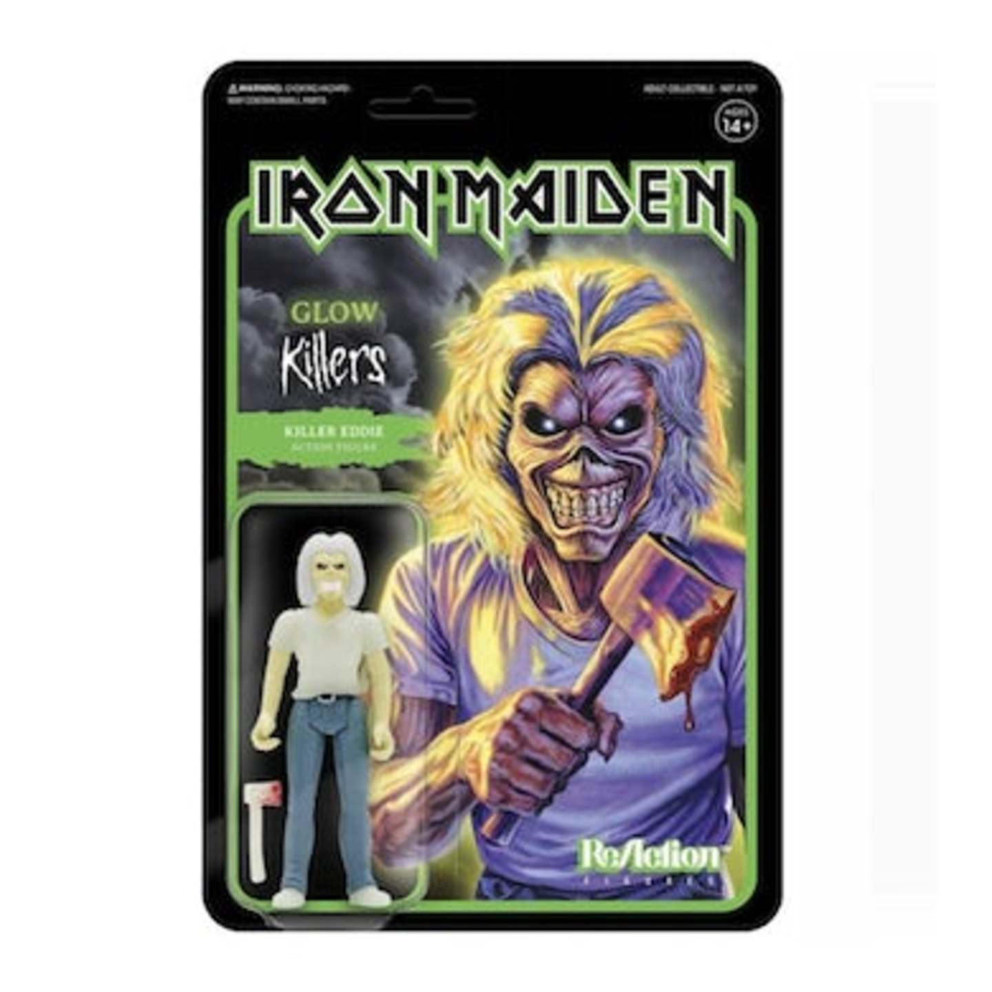 Iron Maiden ReAction Figure - Killers Killer Eddie Glow In The Dark