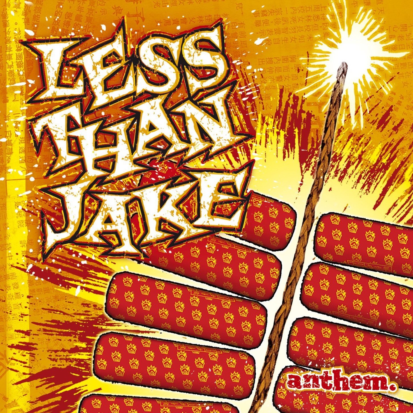 LESS THAN JAKE - Anthem LP Fire Orange Vinyl