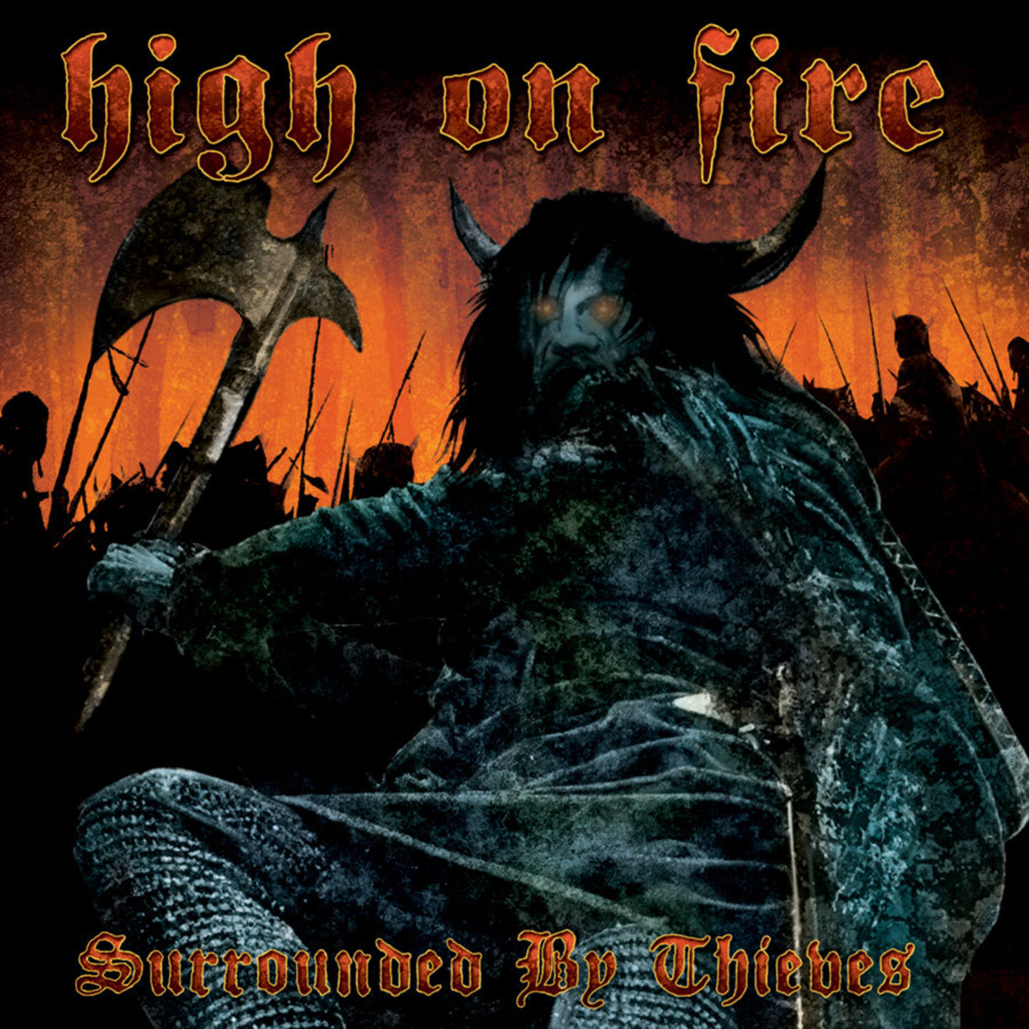 HIGH ON FIRE - Surrounded By Thieves 2xLP Cloudy Sea Vinyl
