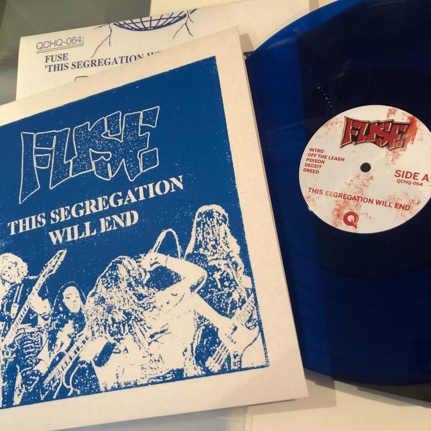 FUSE - This Segregation Will End LP Blue Vinyl