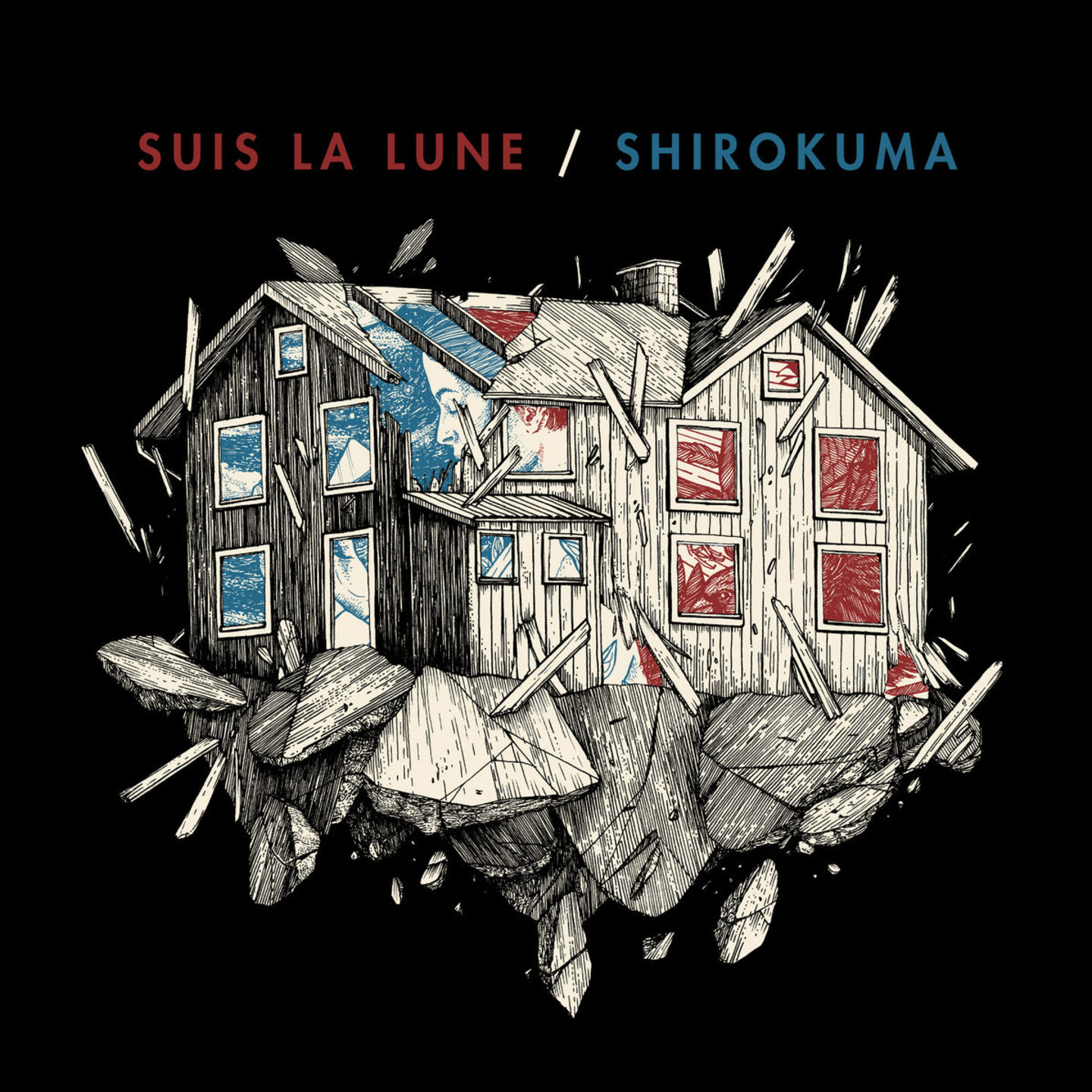 SUIS LA LUNE  SHIROKUMA - Split LP