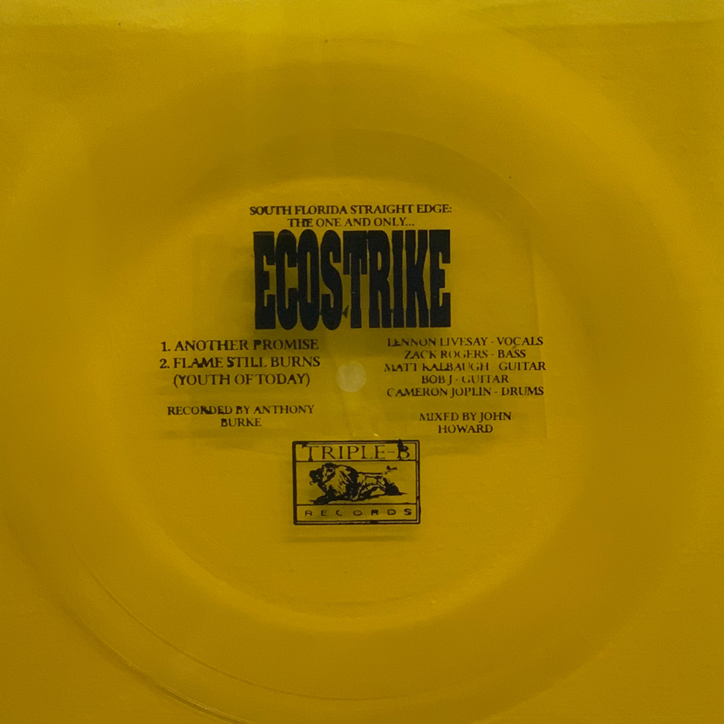 ECOSTRIKE - Another Promise bw Flame Still Burns 7 Flexi Disc Coloured