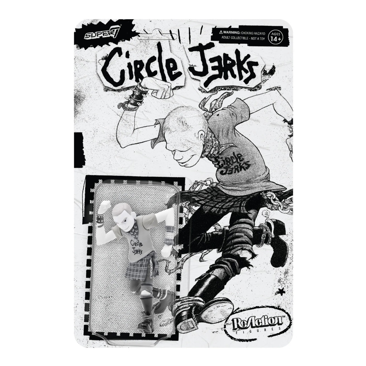 Circle Jerks ReAction Figure - Skank Man Grayscale