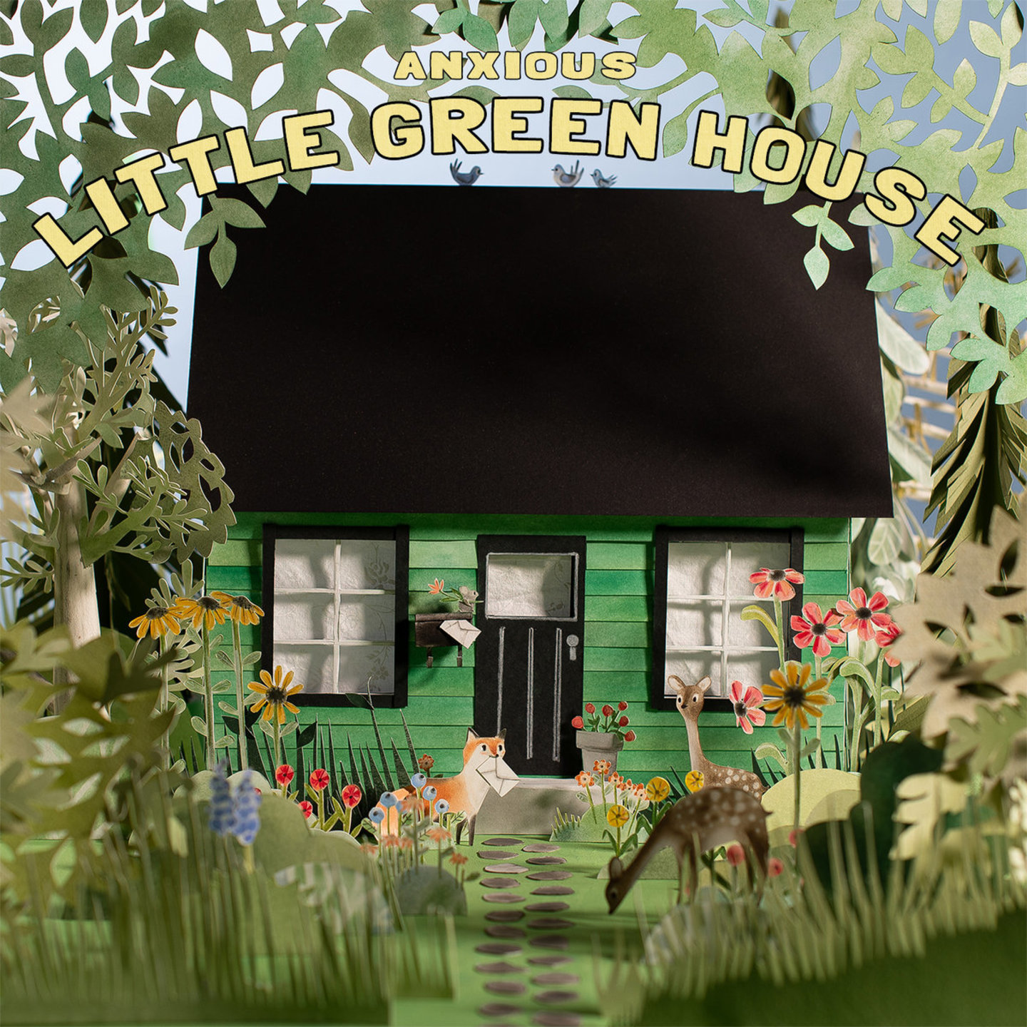 ANXIOUS - Little Green House LP Green & Violet Butterfly vinyl