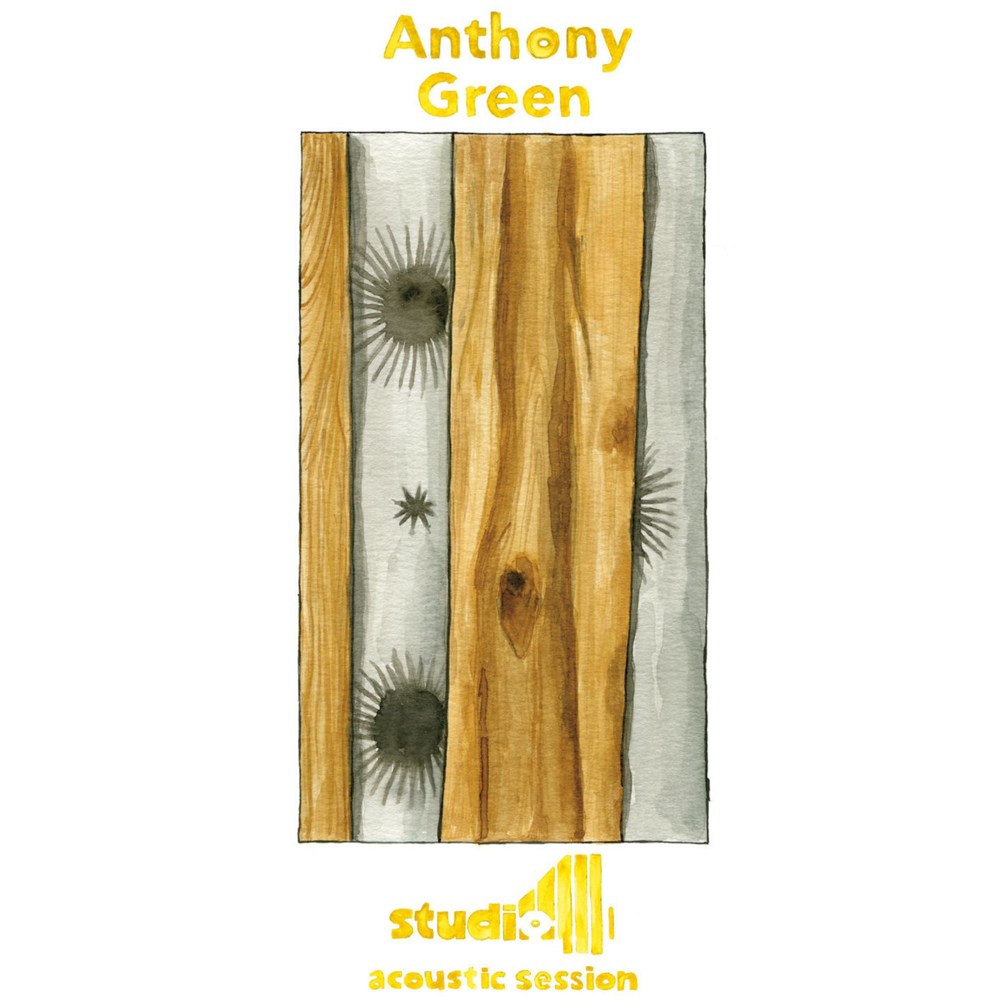 ANTHONY GREEN - Studio 4 Acoustic Session LP Clear w Green & Pink Splatter Vinyl