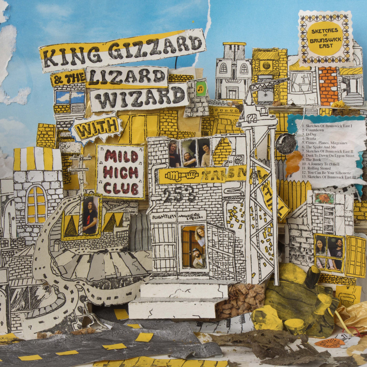 KING GIZZARD & THE LIZARD WIZARD WITH MILD HIGH CLUB - Sketches Of Brunswick LP Yellow wBlue Splatter vinyl