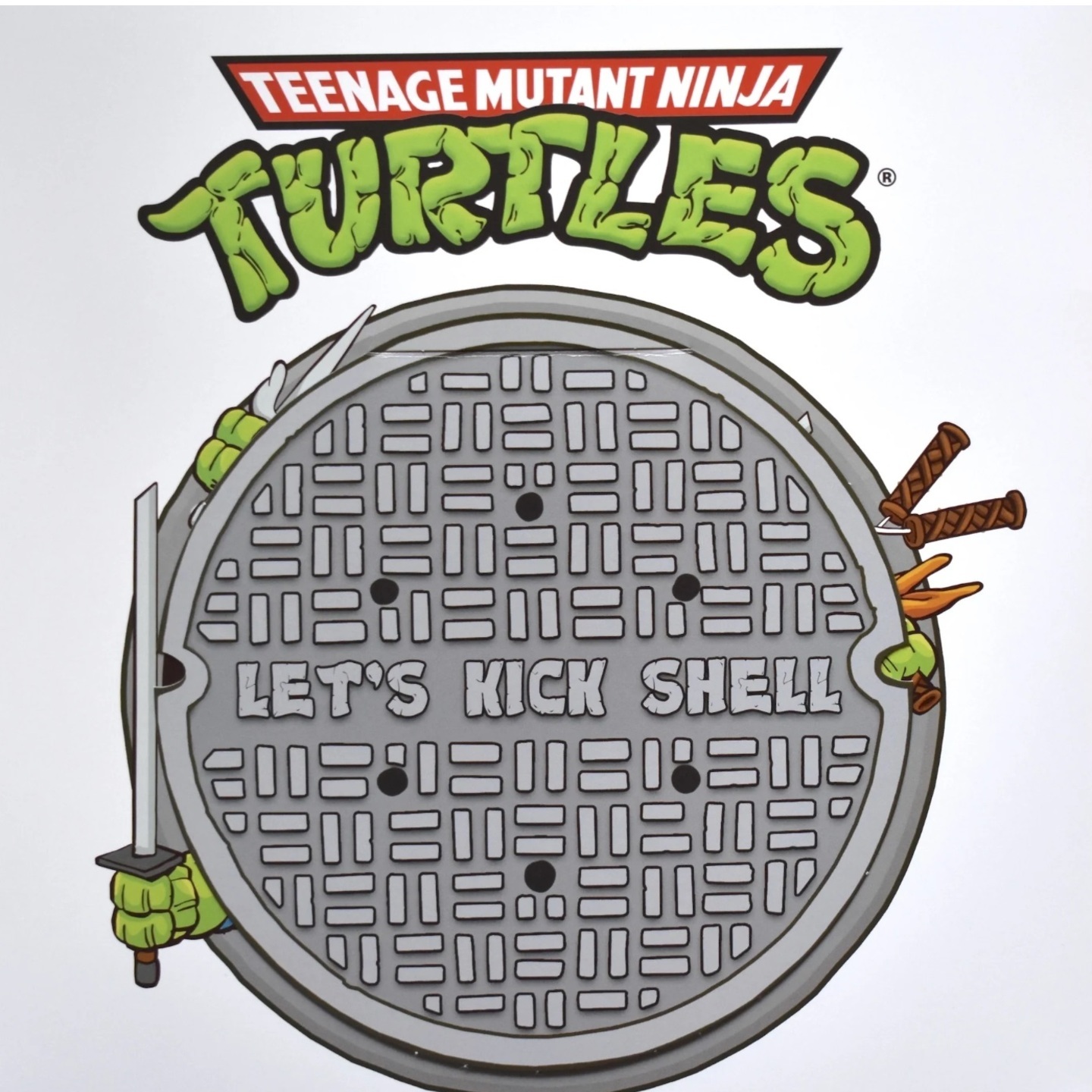 TEENAGE MUTANT NINJA TURTLES - Let's Kick Shell! 12" (Exclusive White Green Swirl Vinyl)