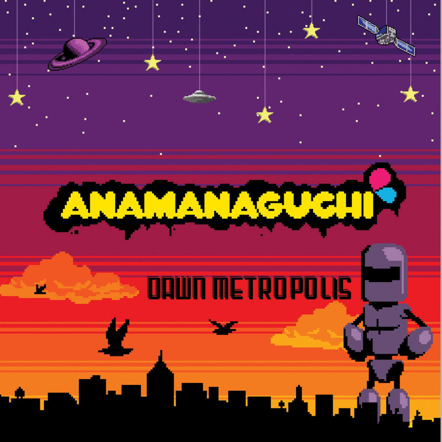 ANAMANAGUCHI - Dawn Metropolis LP OrangeMaroonPurple Vinyl