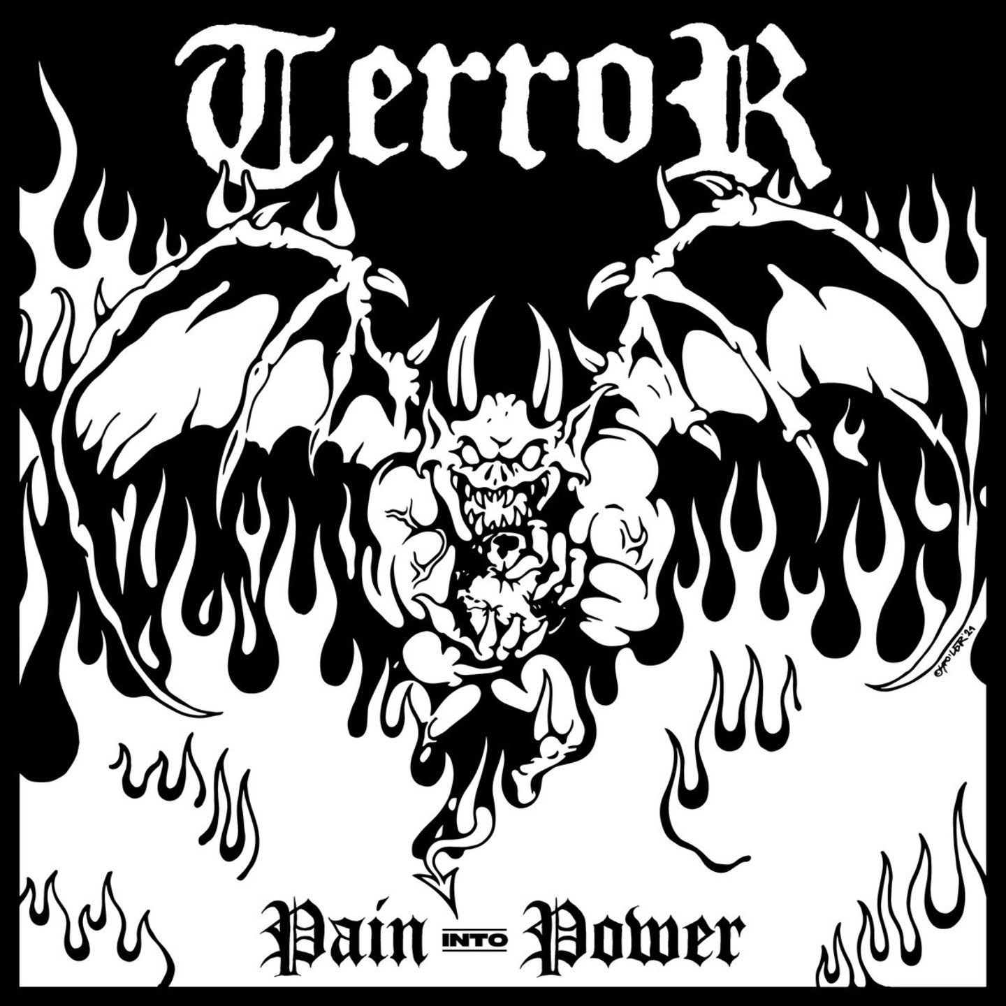 TERROR - Pain Into Power LP Black W Yellow Split vinyl