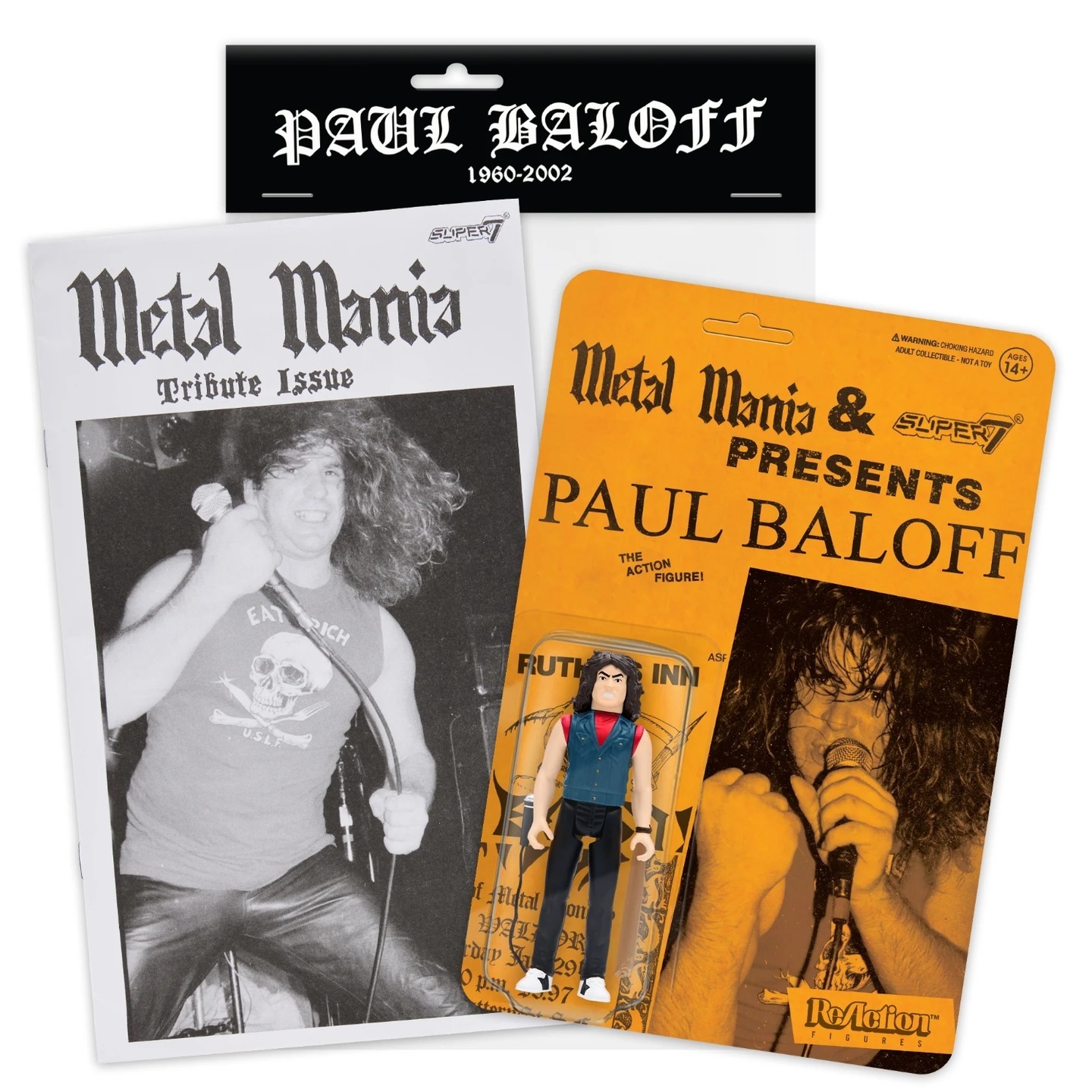 Paul Baloff ReAction Figure - Fanzine Bundle